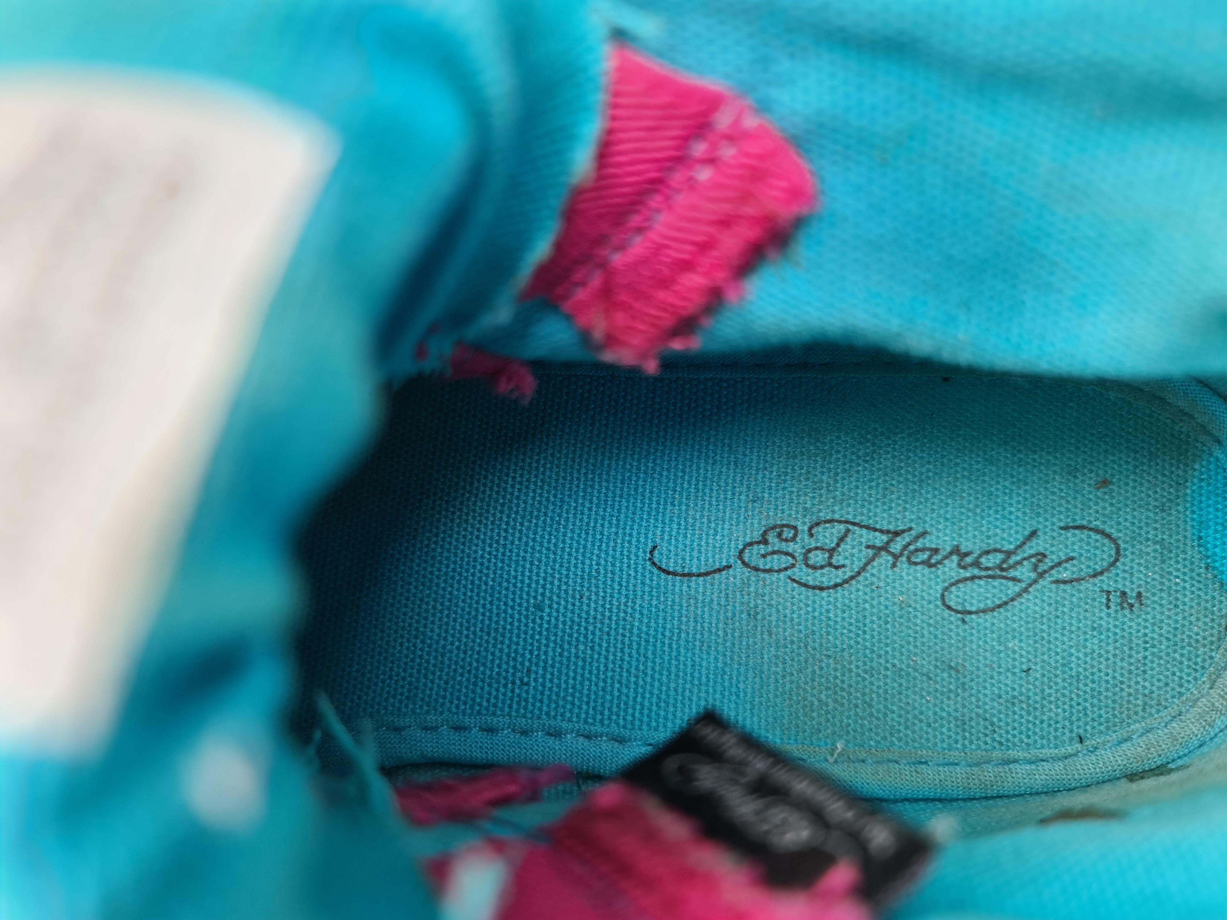Ed Hardy DS rare vintage Ed hardy hi top sneakers girl sexy fish y2k Size US 7 / IT 37 - 10 Thumbnail