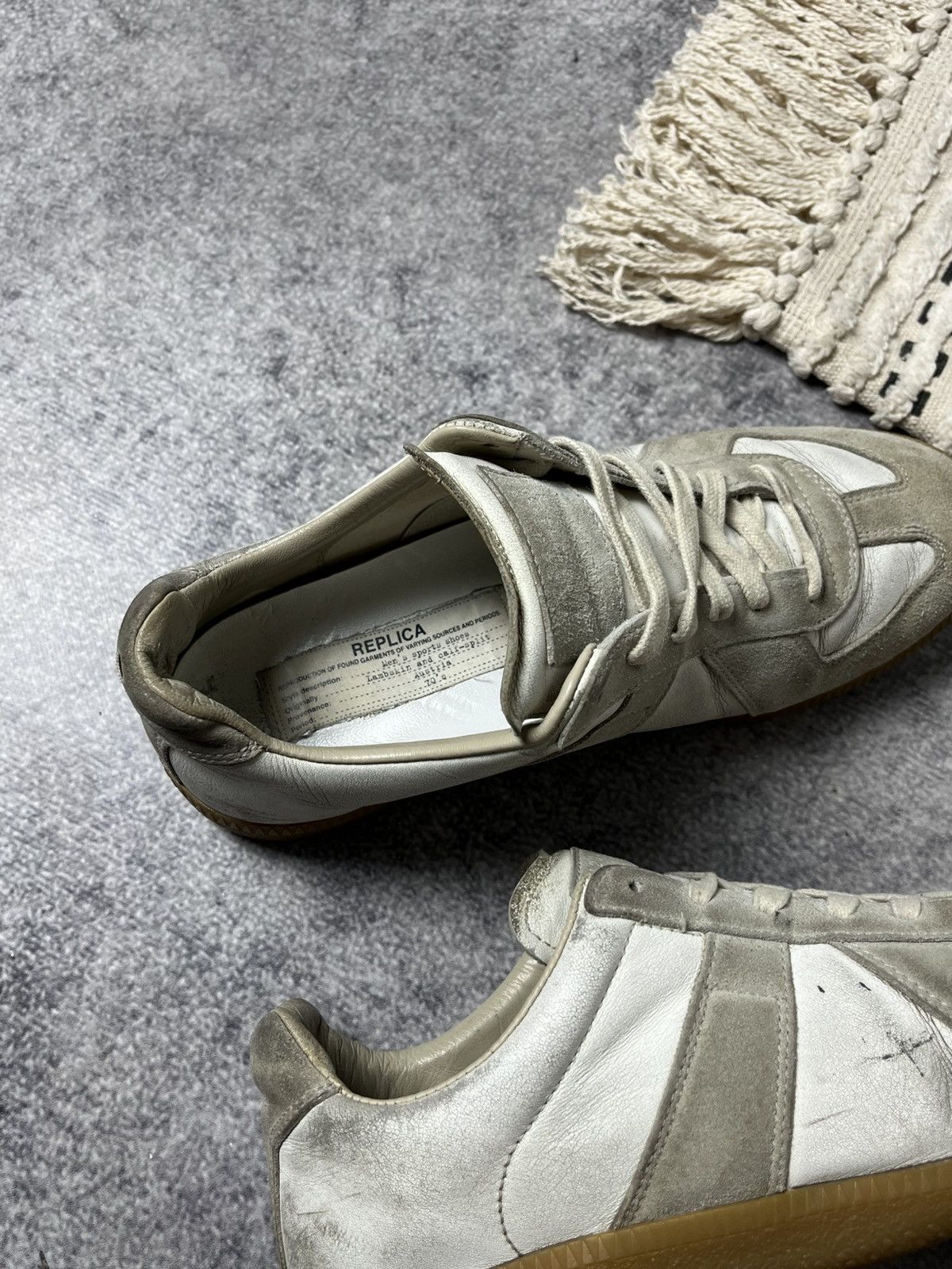 Maison Margiela 🔥Maison Margiela Replica Army Leather Sneakers 00's Size US 8 / IT 38 - 3 Thumbnail