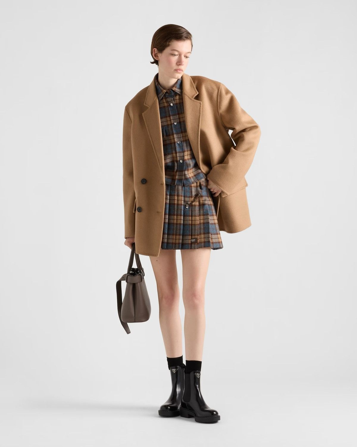 Prada PRADA RAF SIMONS 2024AW Check Wool Twill Shirt & Skirt Setup Size S / US 4 / IT 40 - 4 Thumbnail