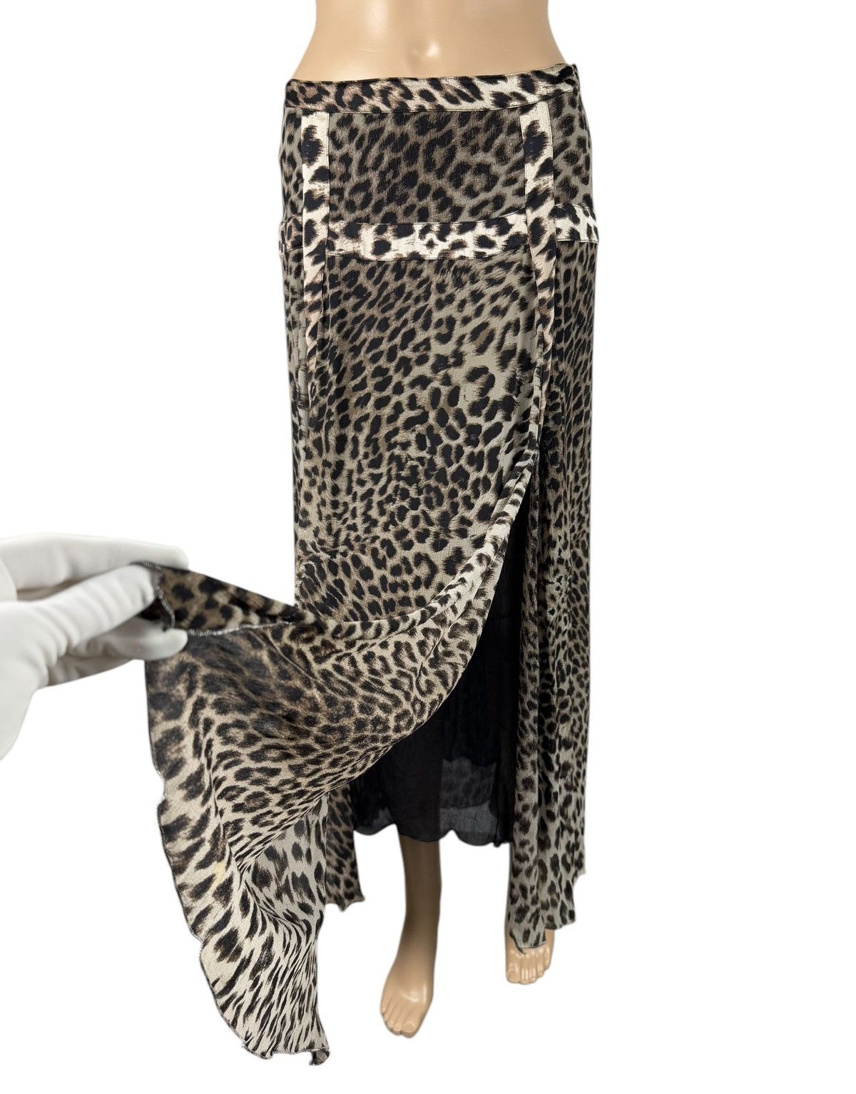 Other Angelo Marani Maxi Silk Skirt Leopard Printed size IT42 Size 28" / US 6 / IT 42 - 2 Thumbnail