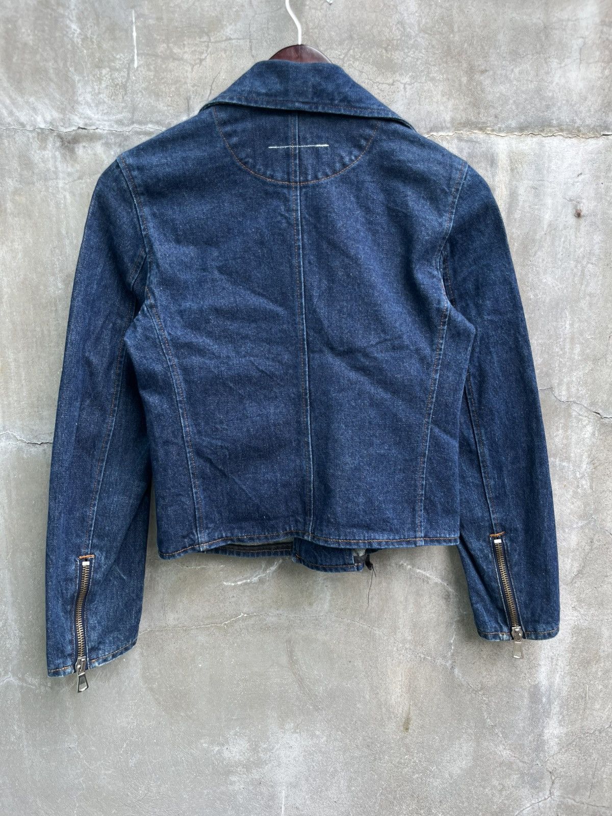 Maison Margiela Line 10 Denim Moto Jacket Size XS / US 0-2 / IT 36-38 - 5 Thumbnail