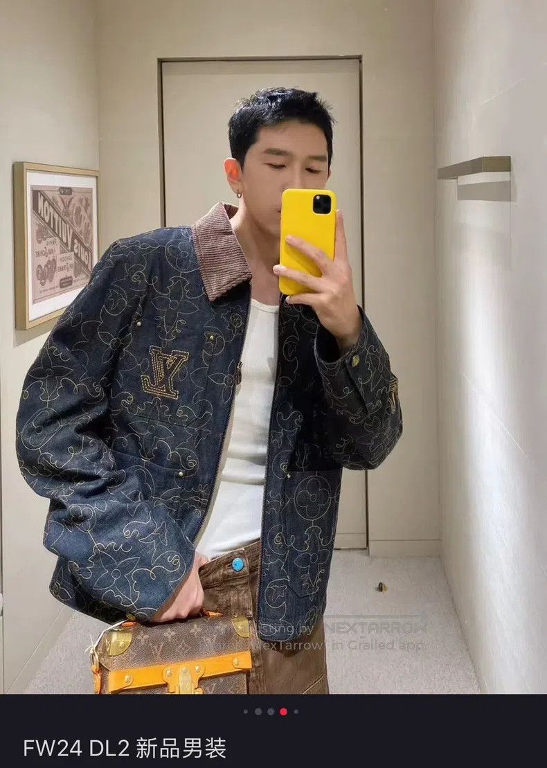 Louis Vuitton Louis Vuitton Timberland co-branded 24 embroidered denim j Size US L / EU 52-54 / 3 - 8 Thumbnail