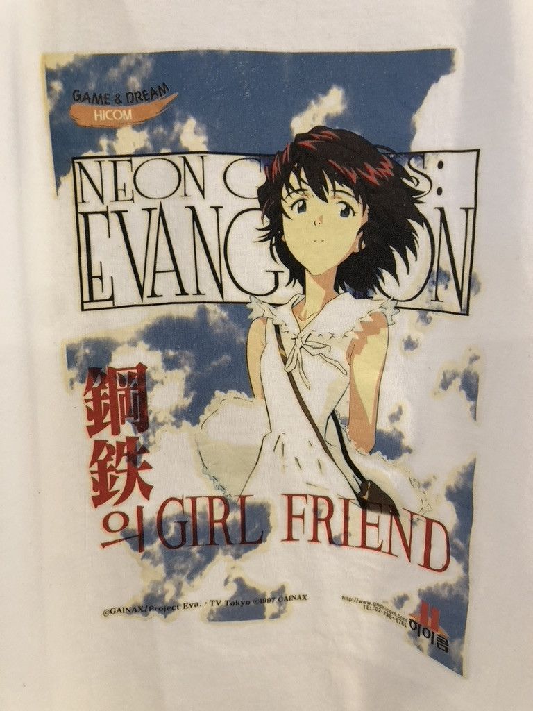 Vintage 100% Authentic 1997 Evangelion 'Girlfriend of Steel' T-shirt Size US S / EU 44-46 / 1 - 5 Thumbnail