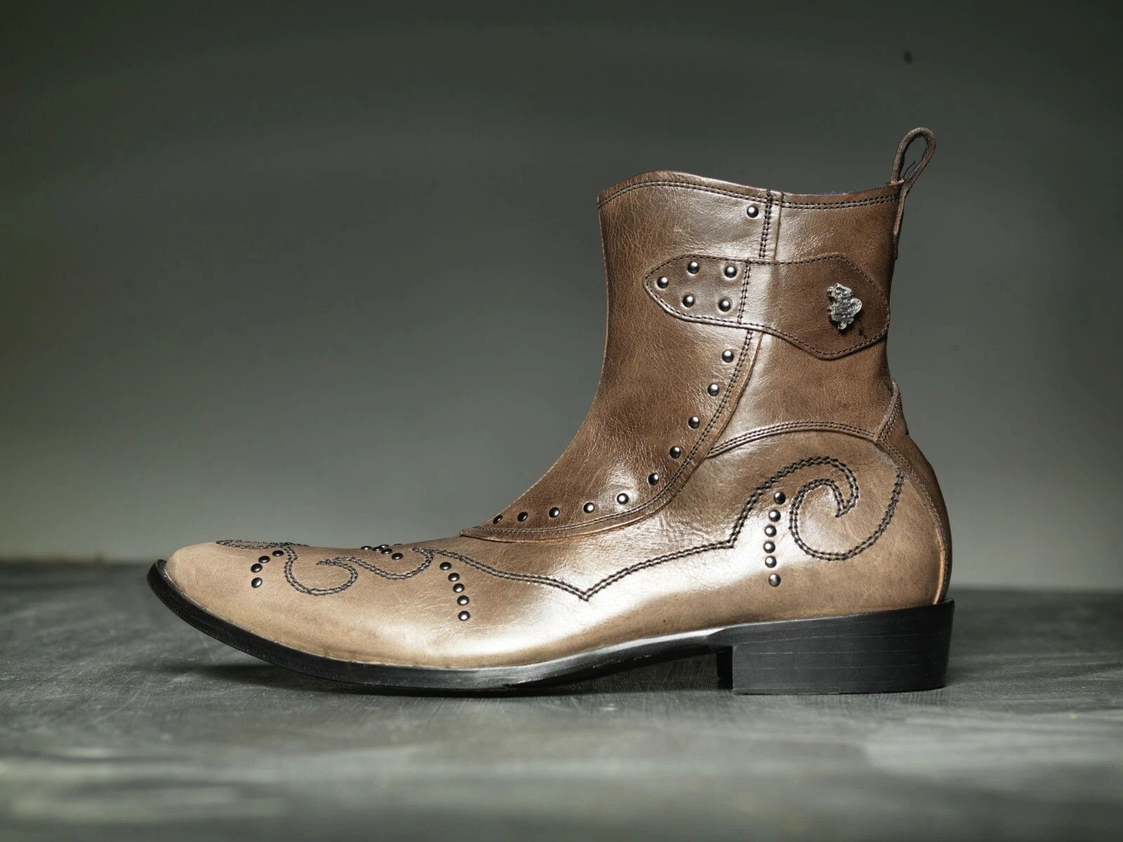 Mark Nason NEW Mark Nason BARCLAY Dragon Rock Boots Distressed Brown Size US 10.5 / EU 43-44 - 3 Thumbnail