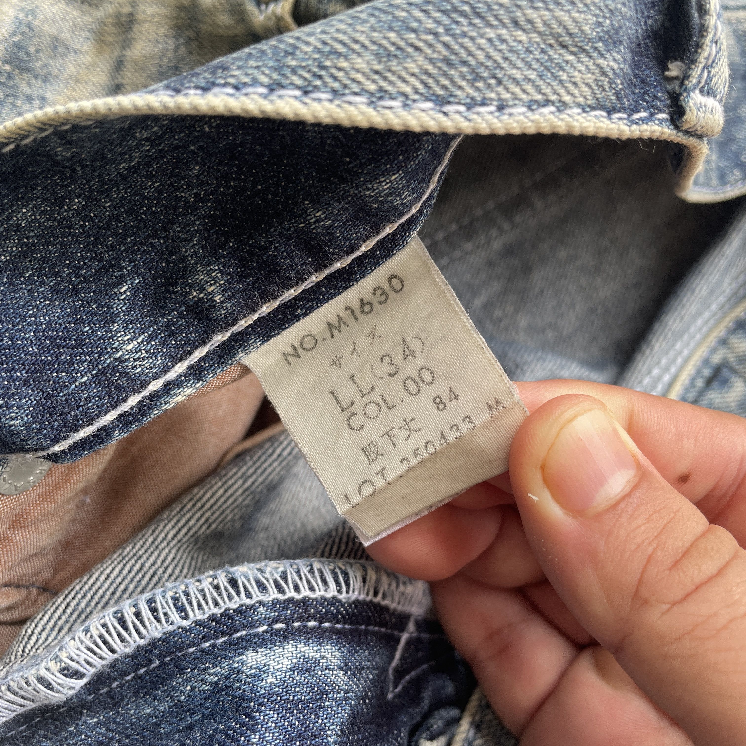 Japanese Brand W35 VINTAGE BLUEWAY RUSTY DISTRESSED JEANS FADED JAPAN PANTS Size US 35 - 10 Thumbnail