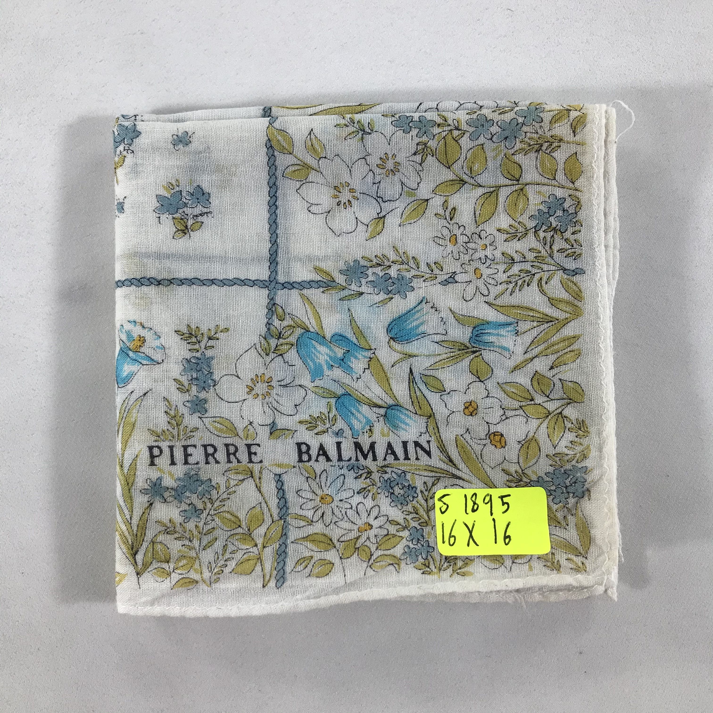Pierre Balmain × Vintage Pierre Balmain Bandana / Handkerchief / Neckerchief - S1895 Size ONE SIZE - 5 Thumbnail