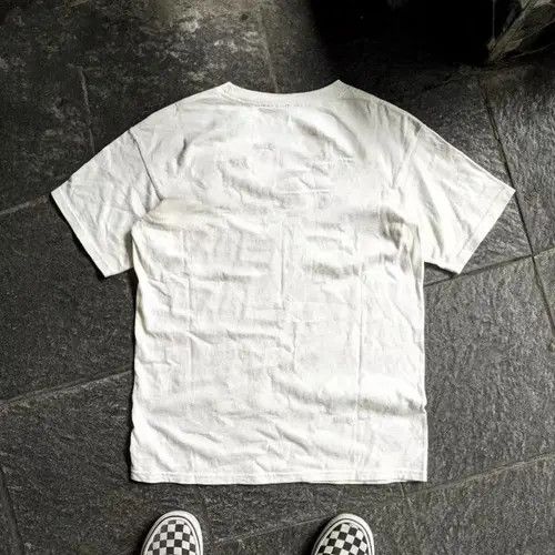 Japanese Brand White street washed retro cute cat print t-shirt Size US M / EU 48-50 / 2 - 2 Thumbnail