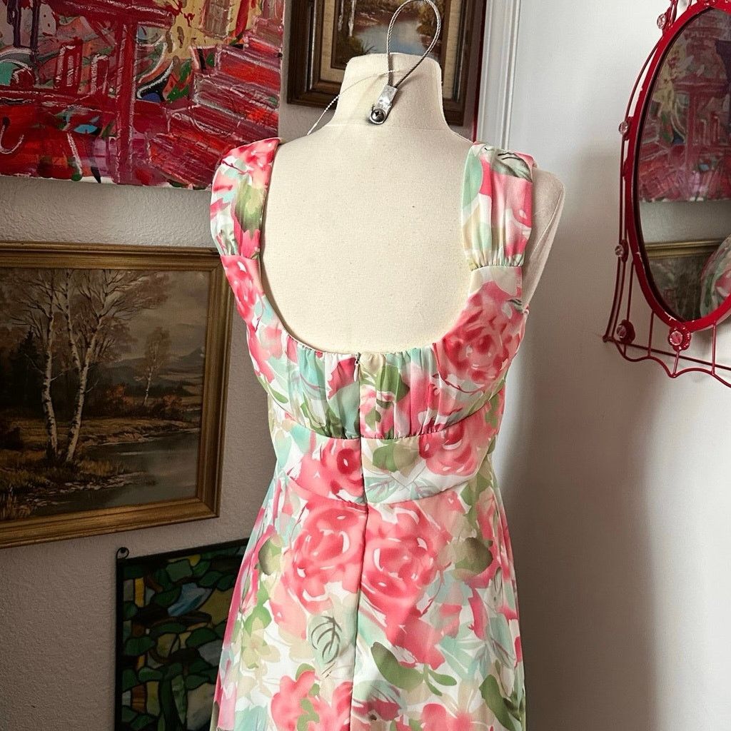 Other dressbarn pink green white floral midi dress Size M / US 6-8 / IT 42-44 - 3 Thumbnail