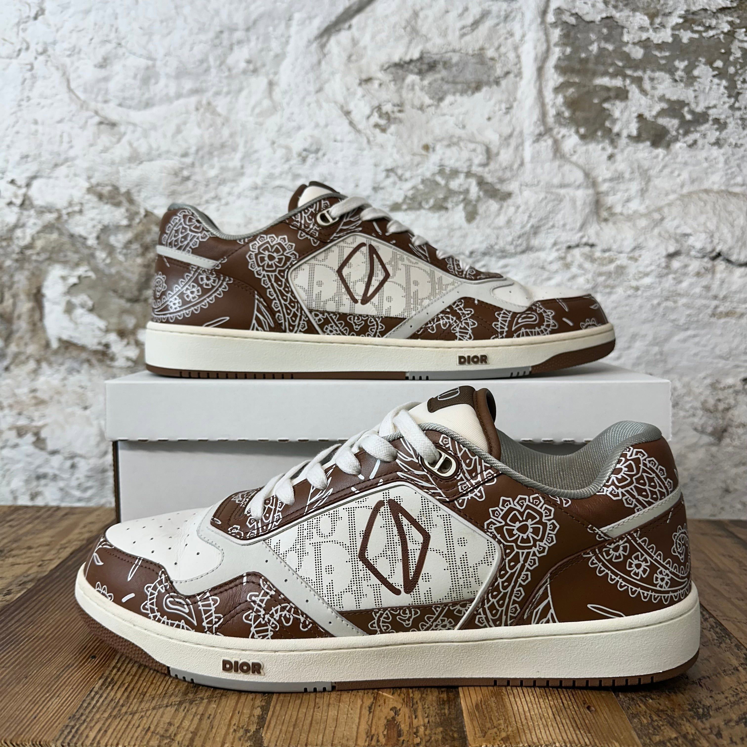 Dior Dior B27 Low Brown Paisley White Sneaker Sz 15 (48) Size US 15 / EU 48 - 1 Thumbnail