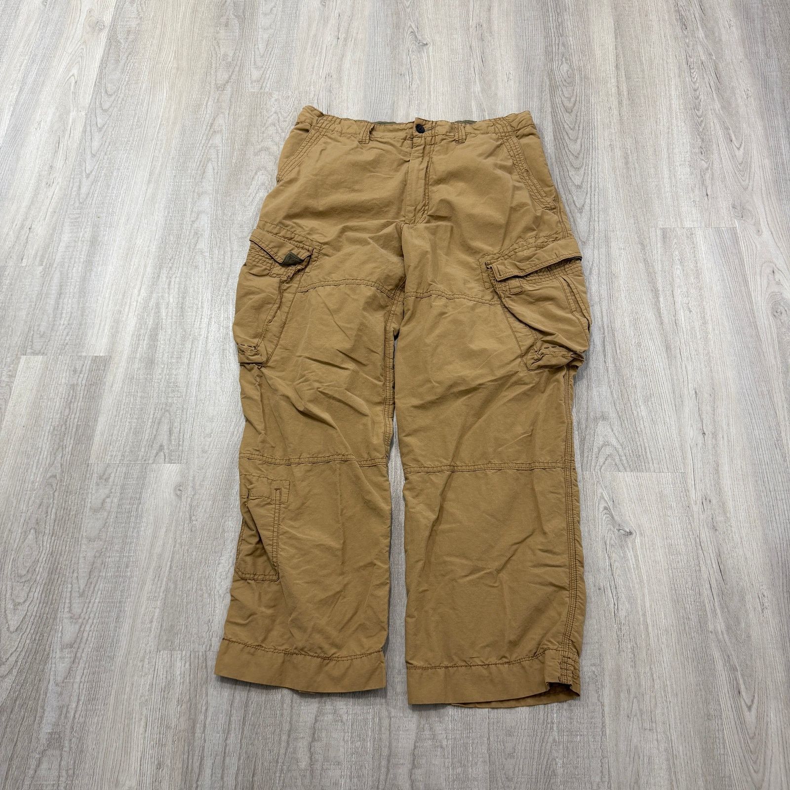 Vintage Vintage Arizona Jean Co. Cargo Pants Men's 36x30 Tan y2k Size US 36 / EU 52 - 1 Thumbnail