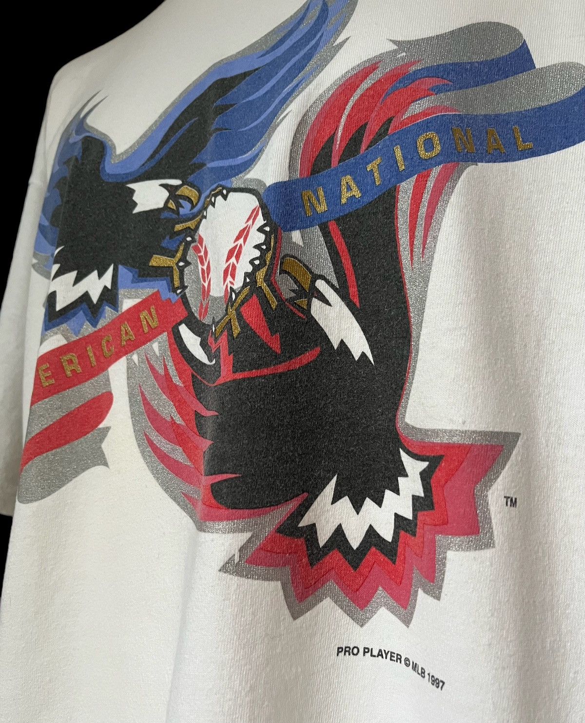 MLB × Pro Player × Vintage Vintage 1997 MLB American/National Pro Player T shirt XL Size US XL / EU 56 / 4 - 3 Thumbnail