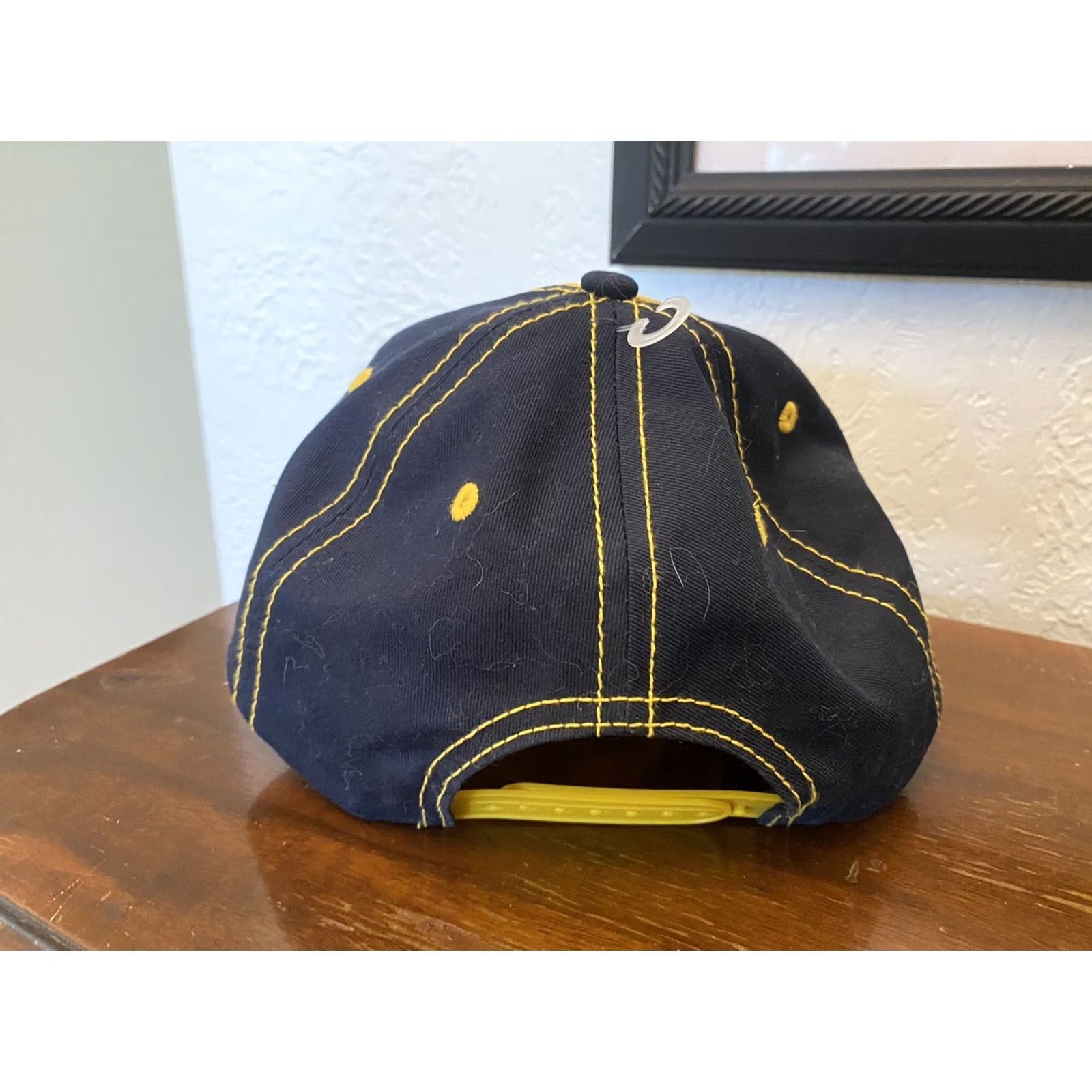 Vintage Goodyear 1898 Tire&Rubber Akron, OH Yellow Navy Snap Back Baseball Cap Unisex Adults Adjustable Canvas Cotton Hat Size ONE SIZE - 3 Thumbnail