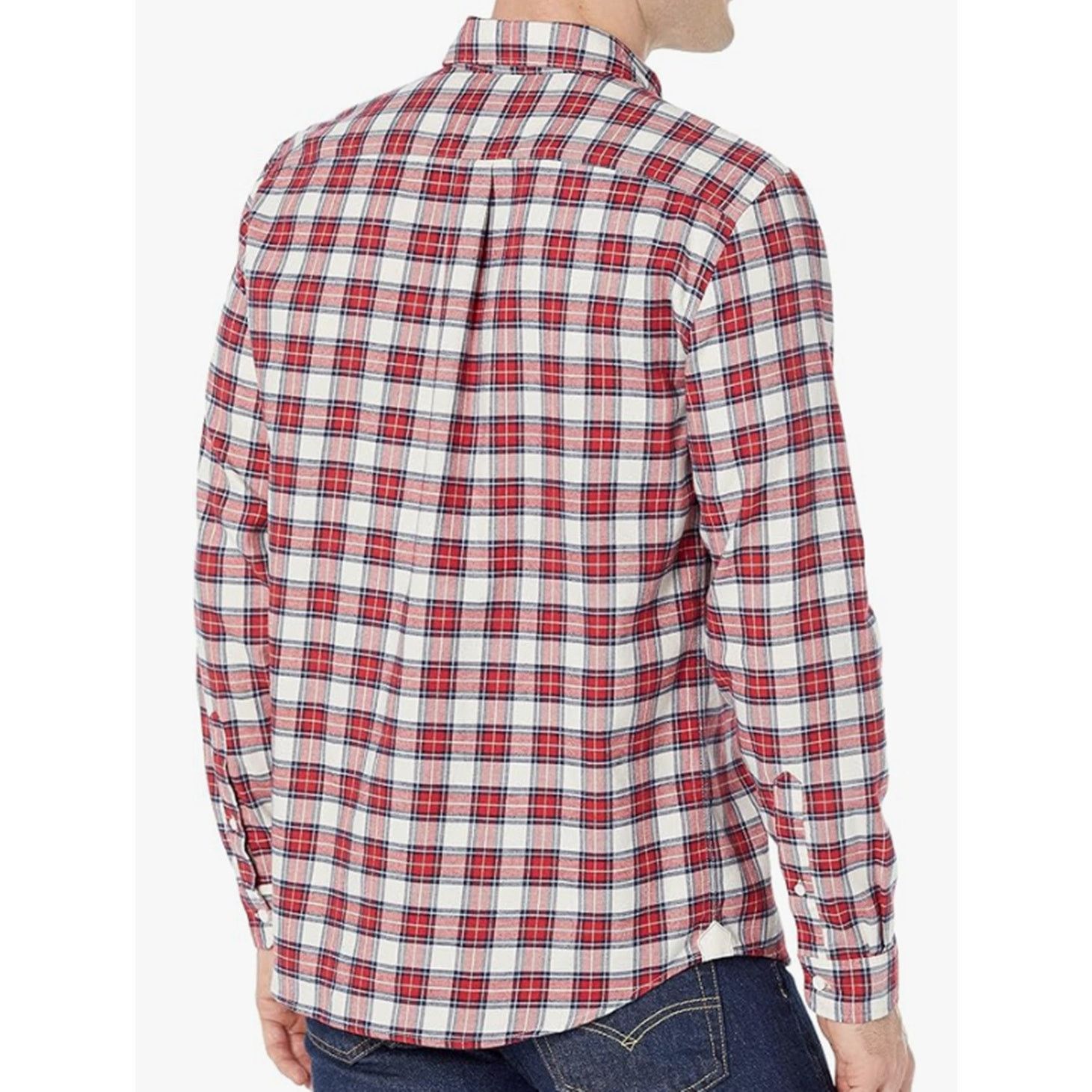 Lacoste Men's Classic Long Sleeve Checkered Woven Shirt XL