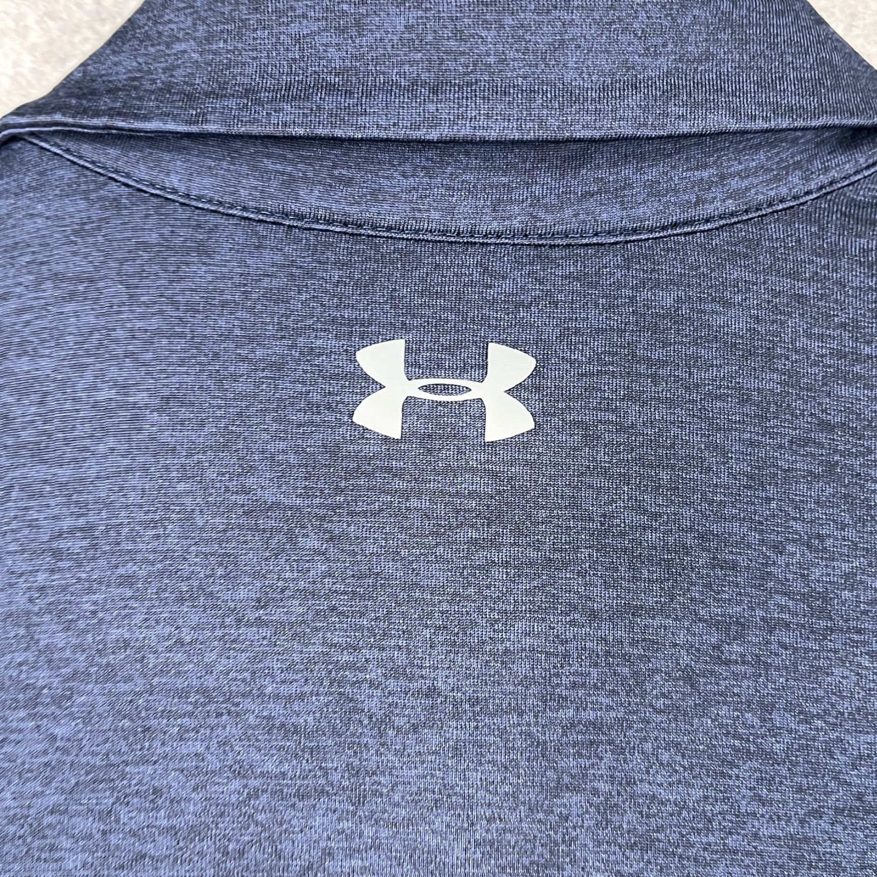 Under Armour Under Armour HeatGear Polo Shirt Mens L Navy Blue Purple Striped Stretch Polo Shirt Sports Golf Short Sleeve Size US L / EU 52-54 / 3 - 5 Thumbnail