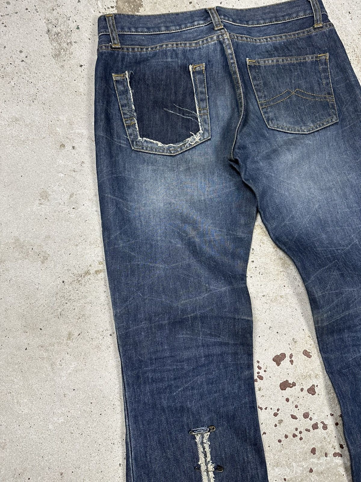If Six Was Nine × Japanese Brand × Le Grande Bleu (L.G.B.) Vintage Y2K Reworked Flare Boot Cut Distressed Jeans Japan Size US 30 / EU 46 - 8 Thumbnail