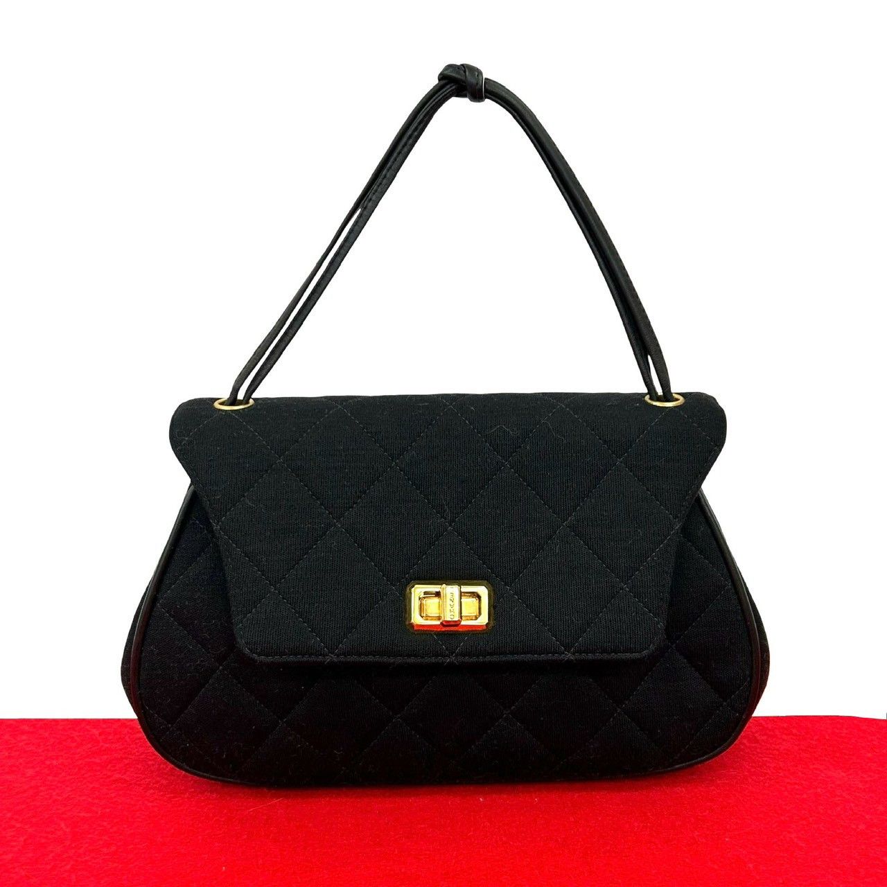 Chanel Chanel Chanel Cotton Leather Handbag Leather Handbag DUTY FREE for USA Size ONE SIZE - 1 Thumbnail