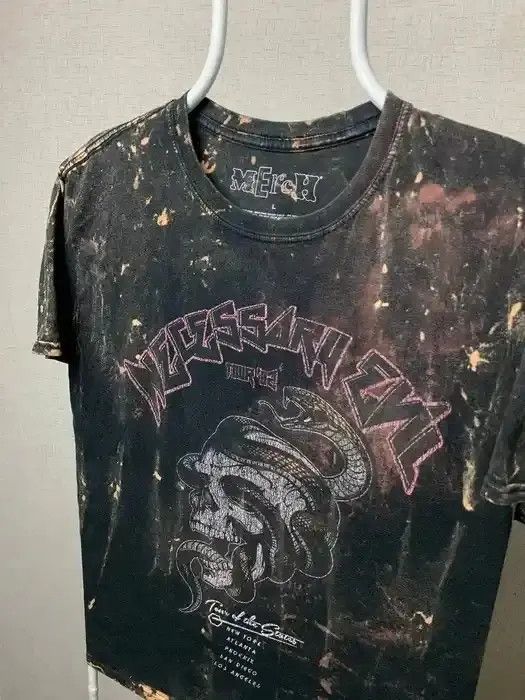 Band Tees Necessaru evil T-shirt rock merch vintage size M-L Size US M / EU 48-50 / 2 - 2 Thumbnail