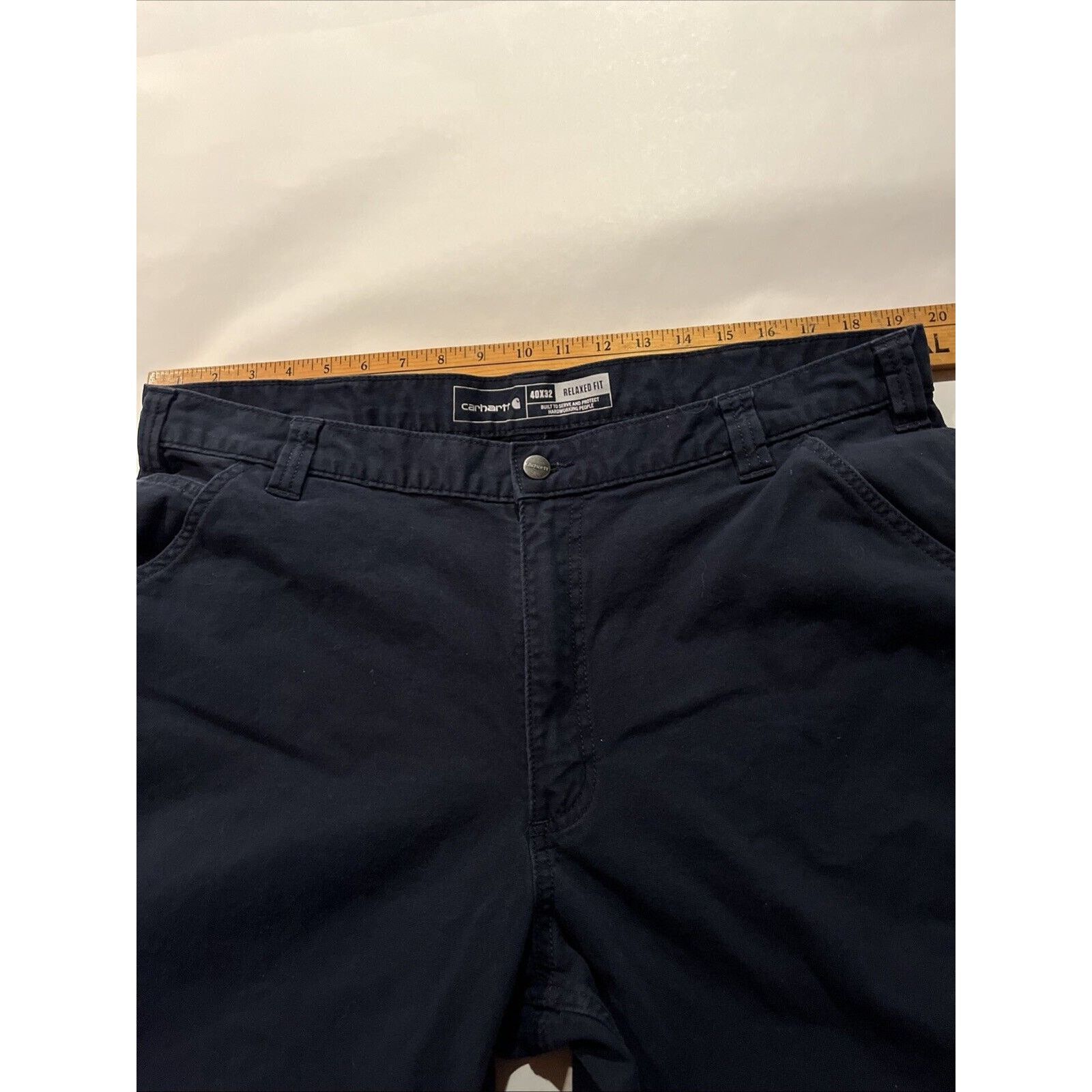 Carhartt Carhartt Pants Men’s 40x31 Fit Navy Canvas Carpenter Relaxed Size US 40 / EU 56 - 5 Thumbnail