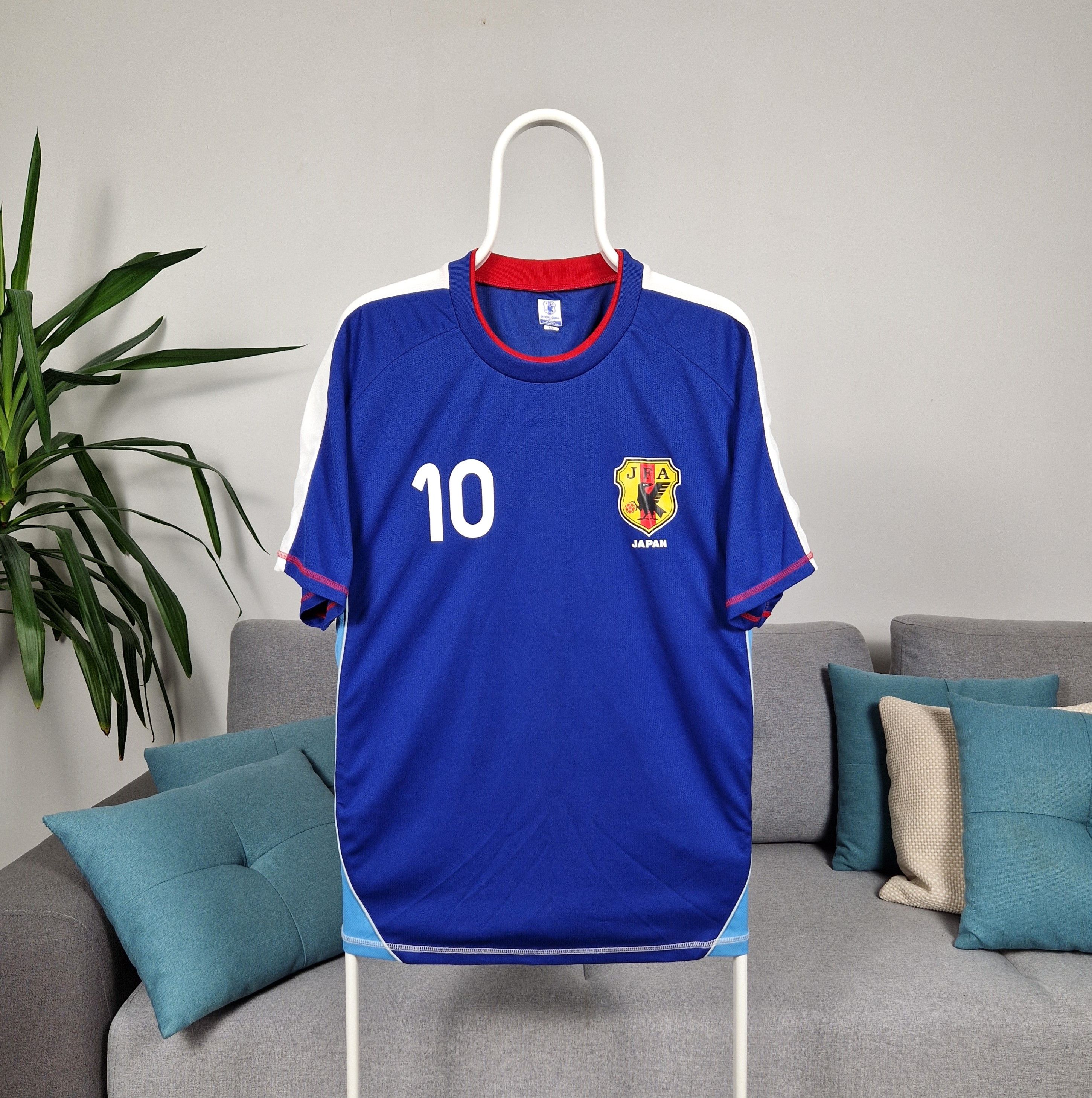 image of Jfa 1996 Japan Football Shirt Jersey Kit Nakamura in Blue, Men's (Size Large)