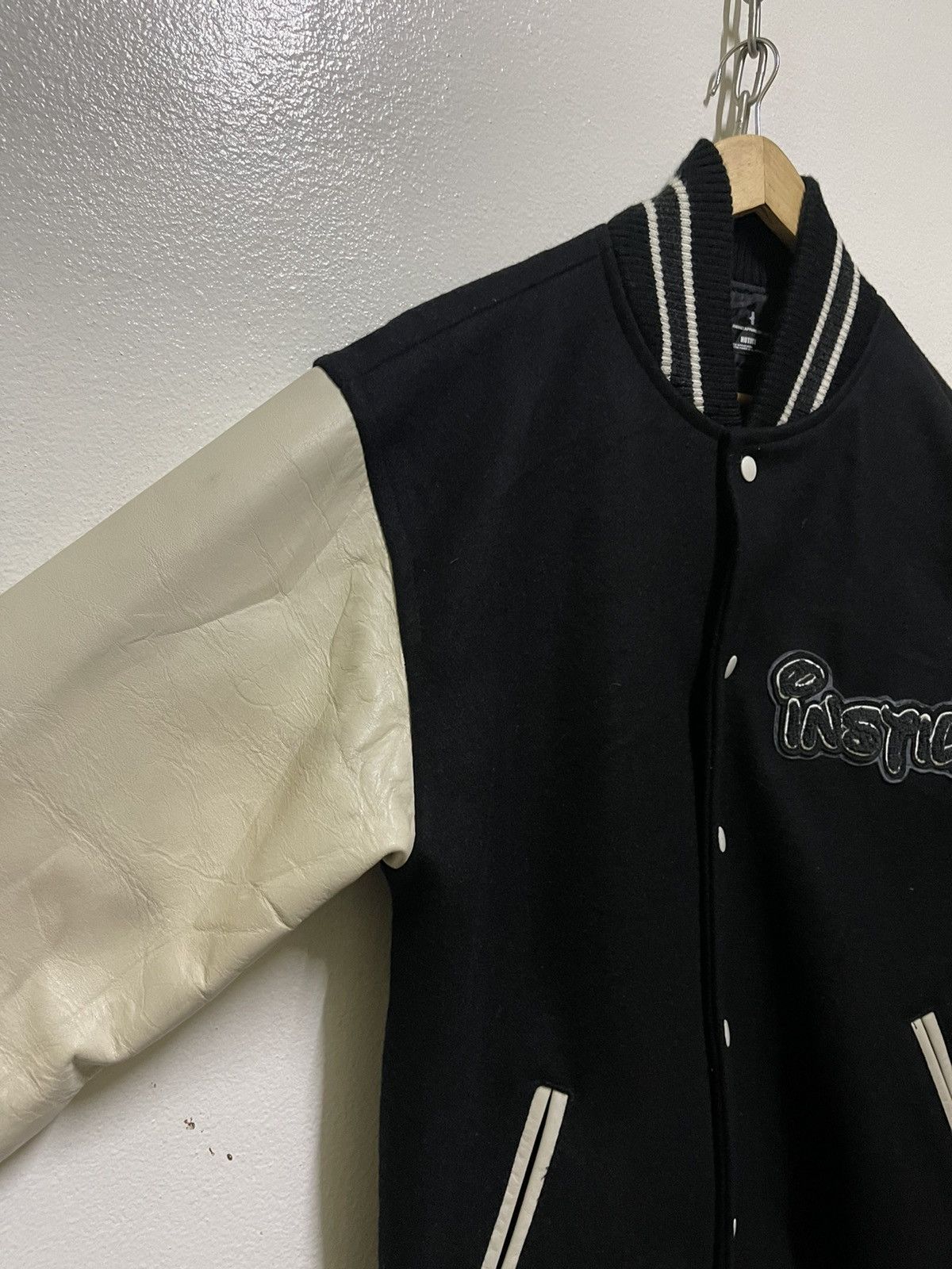 Japanese Brand Brth:Breath / Number Nine Varsity Leather Jacket Size US L / EU 52-54 / 3 - 2 Thumbnail