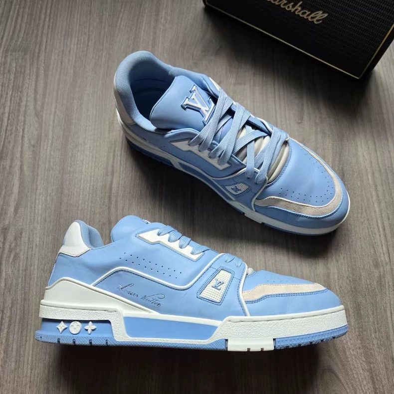 Louis Vuitton Louis Vuitton LV Trainer Blue Sneakers-2506 Size US 8 / EU 41 - 3 Thumbnail