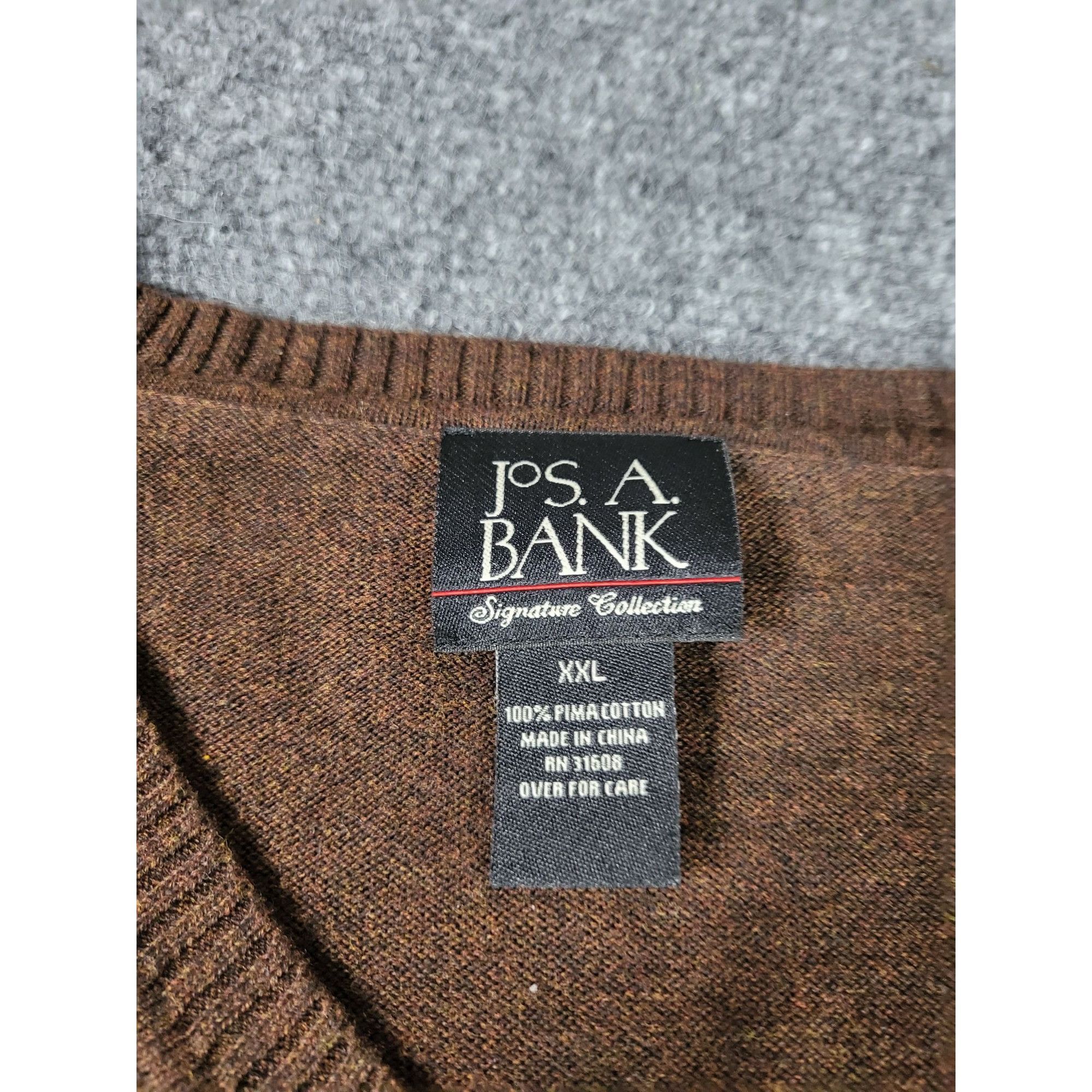 Jos. A. Bank Jos A. Bank Signature Pima Cotton Sweater Men Sz XXL Tight K Size US XXL / EU 58 / 5 - 6 Thumbnail