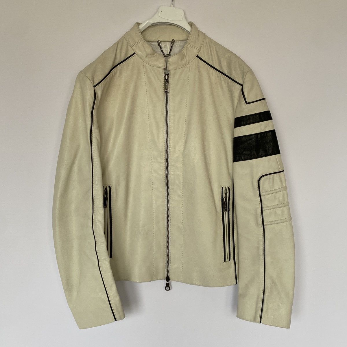 Dirk Bikkembergs Bikkembergs AvantGarde Real Leather Biker Jacket Size US M / EU 48-50 / 2 - 3 Thumbnail