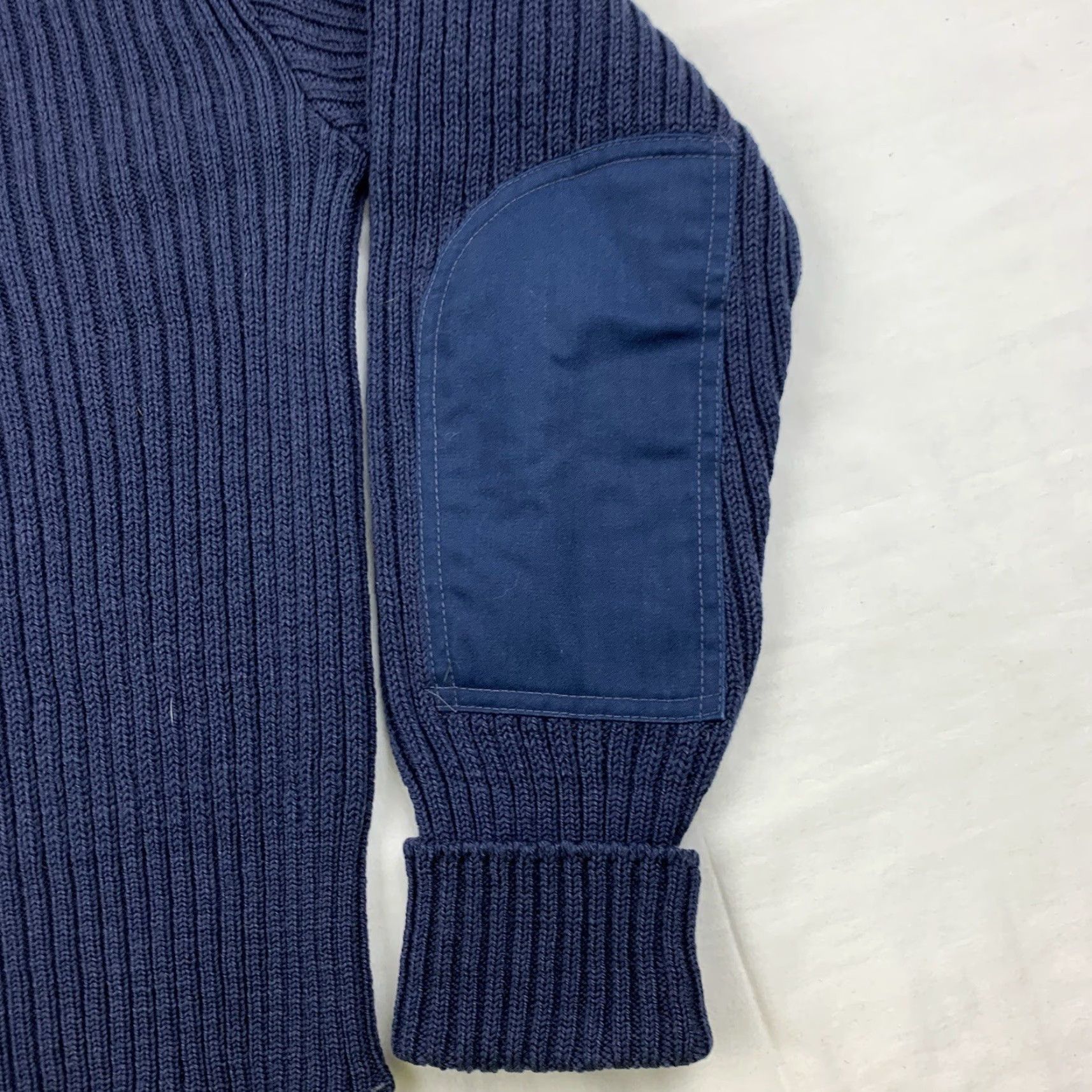 Vintage VINTAGE Iron Run Wool Sweater Adult Medium Blue 80s Military Mens Pullover Size US M / EU 48-50 / 2 - 2 Thumbnail
