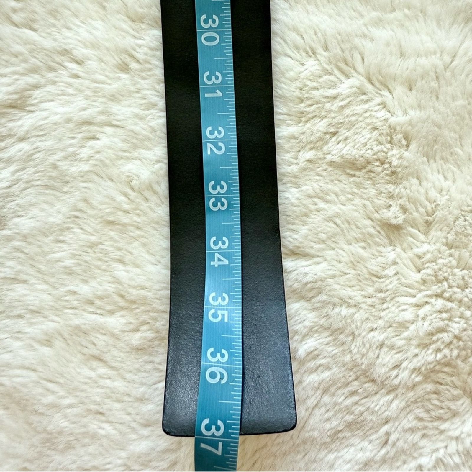 Gianfranco Ferre Gianfranco Ferre black leather belt with stone size 80/95 Size ONE SIZE - 7 Thumbnail