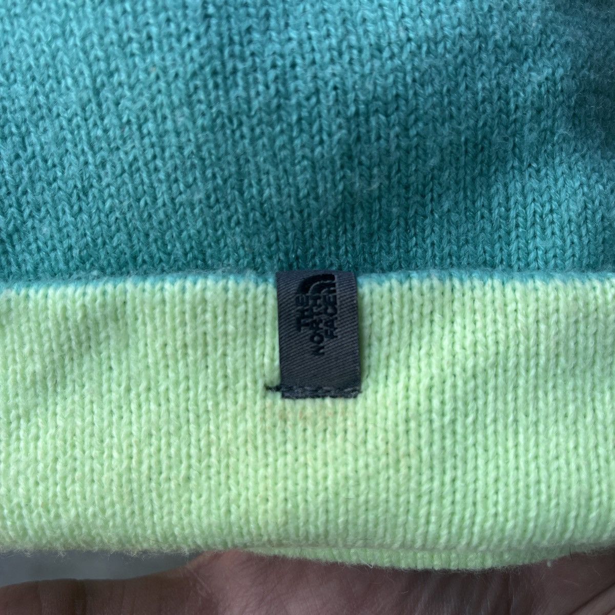 The North Face Vintage The North Face Green Beanie Size ONE SIZE - 2 Thumbnail