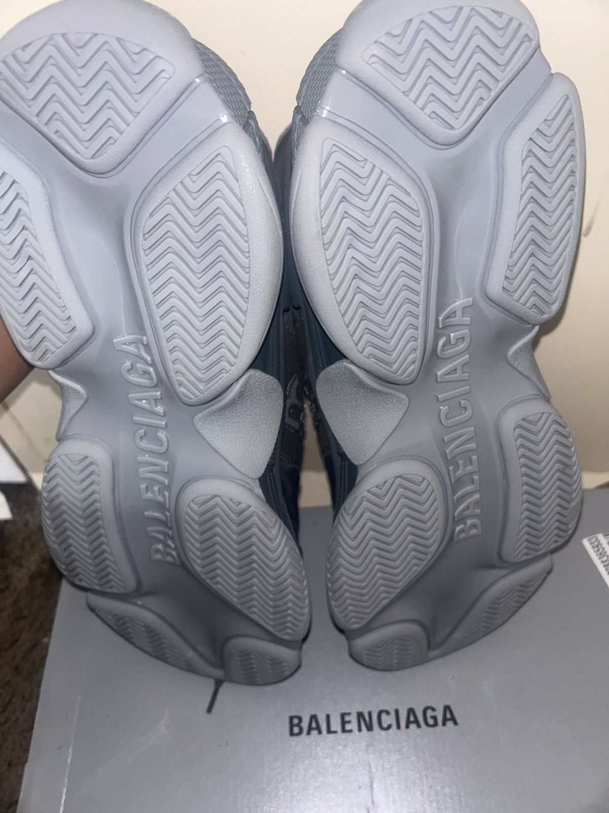 Balenciaga Balenciaga Triple S Dark Grey Mix Size US 12 / EU 45 - 2 Thumbnail