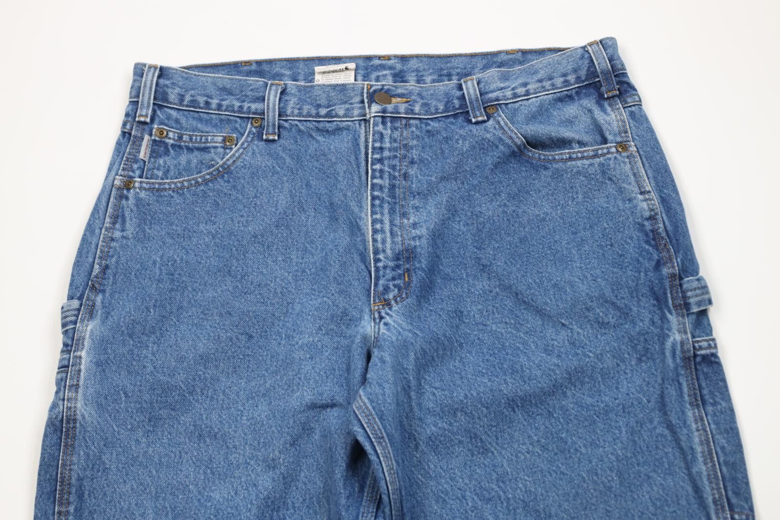 Carhartt Vintage Y2K Carhartt Fit Wide Leg Dungaree Denim Jeans Size US 38 / EU 54 - 2 Thumbnail