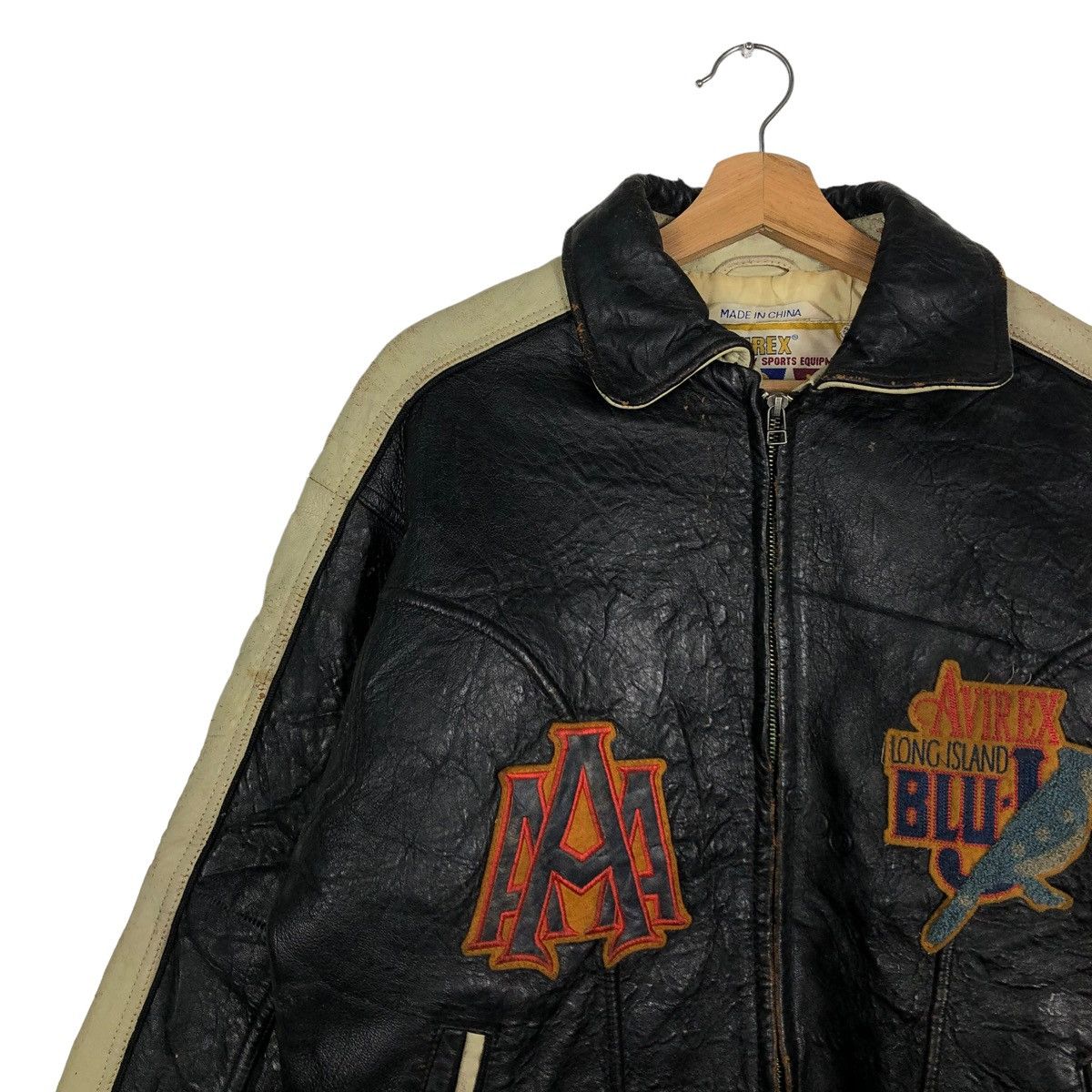 Avirex 🔥80’s Vintage Avirex Leather Varsity Jacket Size US S / EU 44-46 / 1 - 6 Thumbnail
