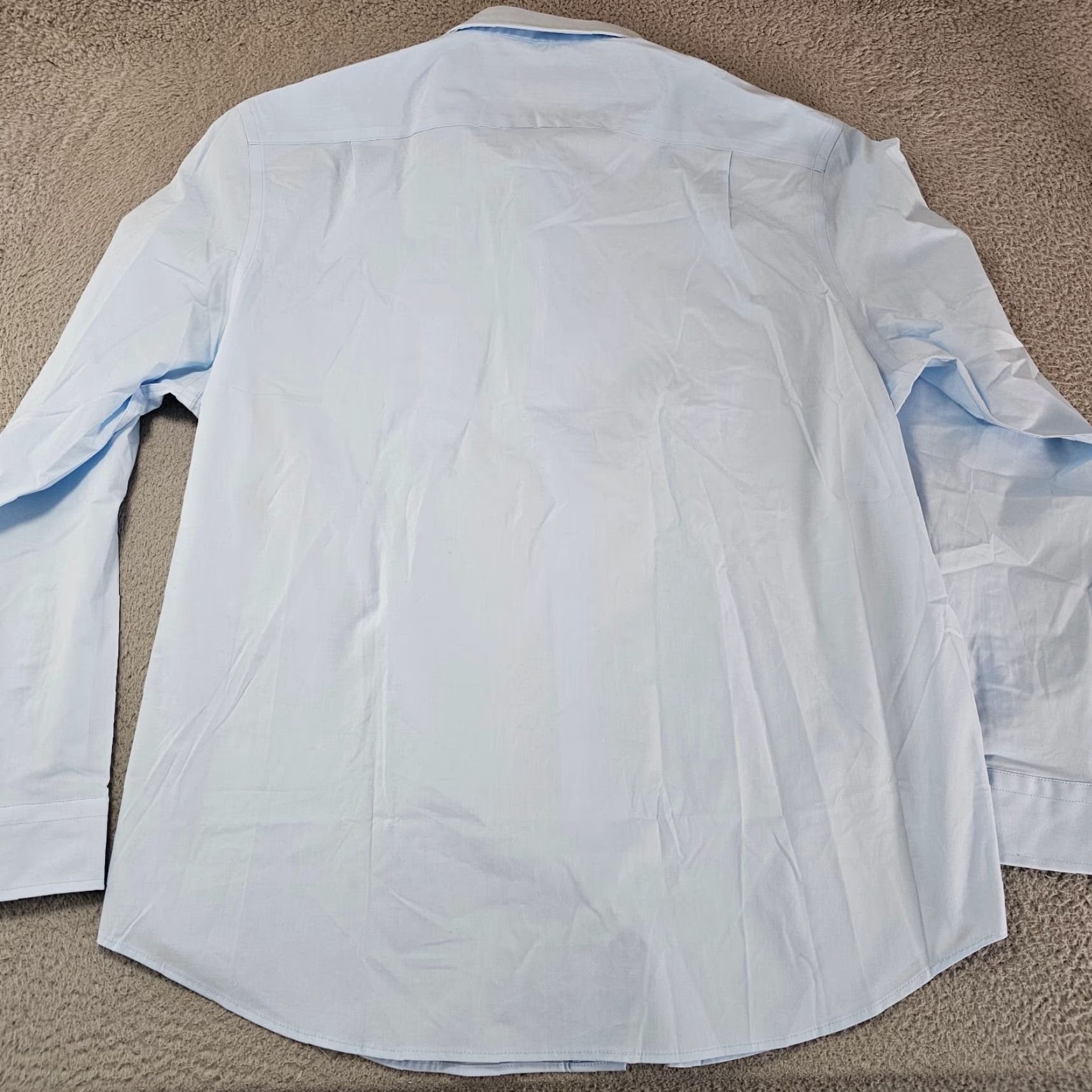 Vintage Goodfellow Shirt Mens XL Light Blue Cotton Blend Long Sleeve Button-Up Updated for Comfort and Workwear Size US XL / EU 56 / 4 - 6 Thumbnail