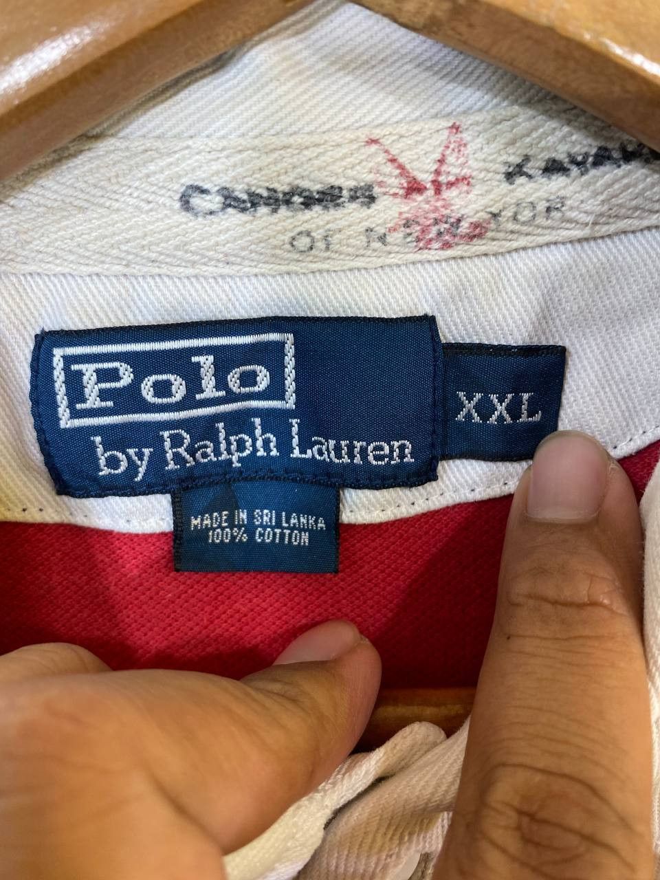 Polo Ralph Lauren vintage polo ralph lauren striped polo tee Size US XXL / EU 58 / 5 - 6 Thumbnail