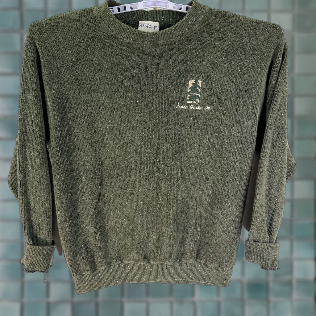 Vintage VINTAGE ABC Design Copper Harbor MI Long Sleeve Pullover Sweater Women's XL Green Embroidered Casual Pullover Knit Size XL / US 12-14 / IT 48-50 - 1 Thumbnail