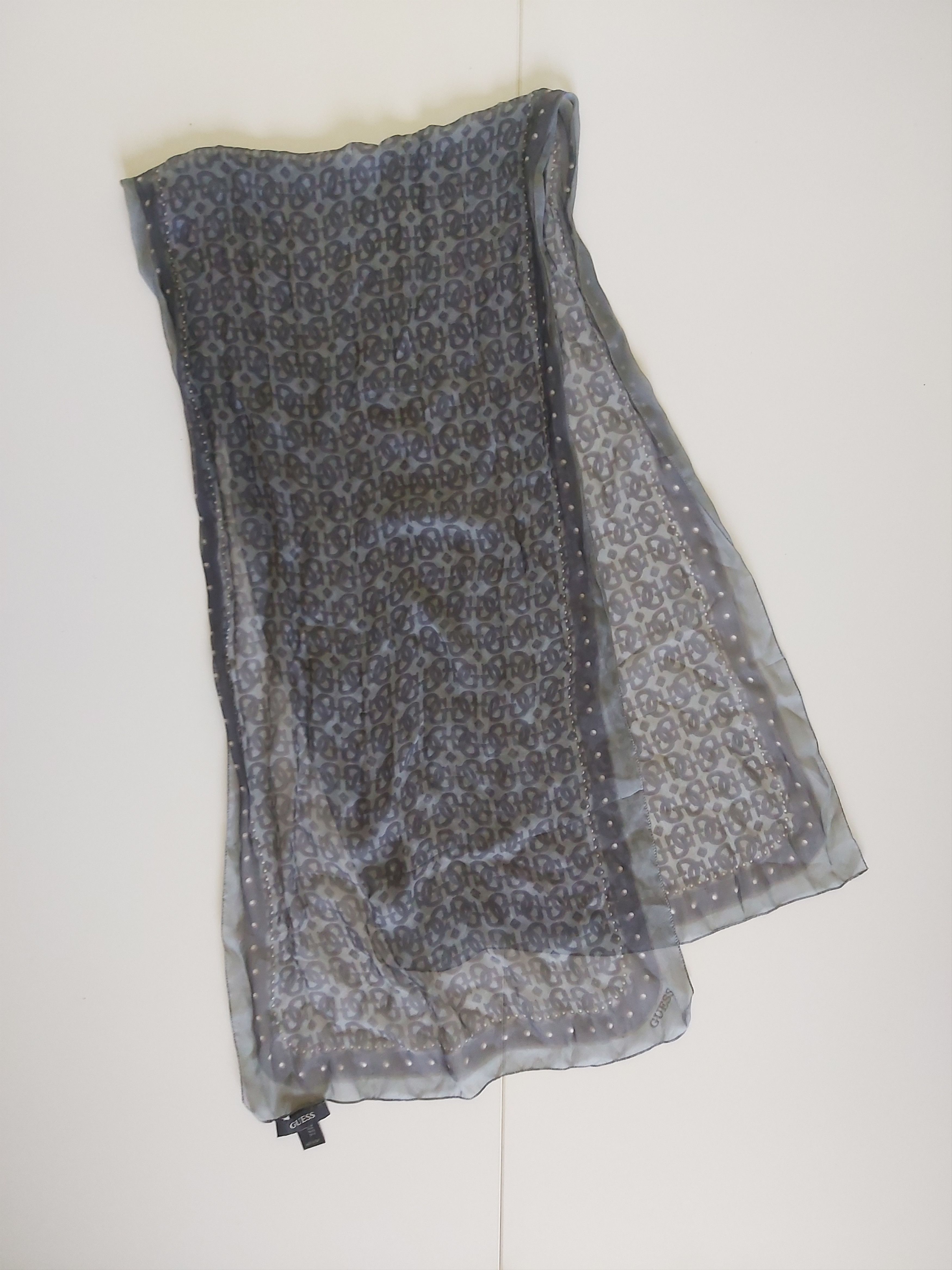 Guess Guess silk scarf "GG" logo Size ONE SIZE - 10 Thumbnail