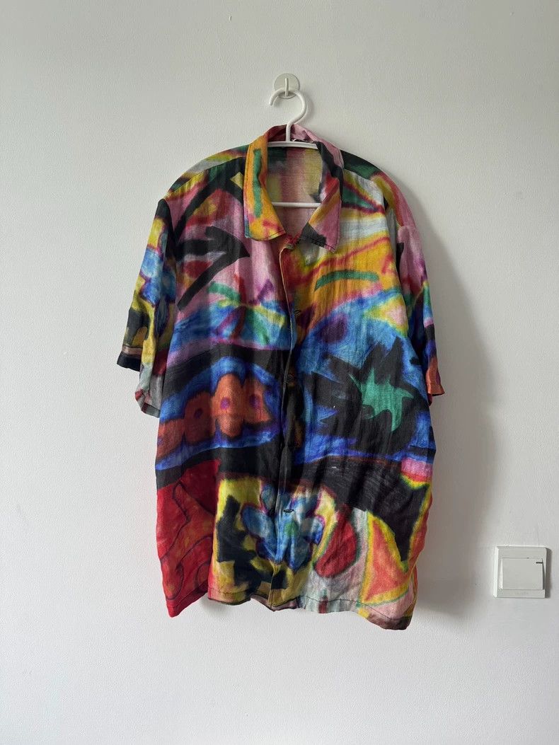 Our Legacy Our Legacy size50 Colorful short-sleeved shirt Size US M / EU 48-50 / 2 - 1 Thumbnail