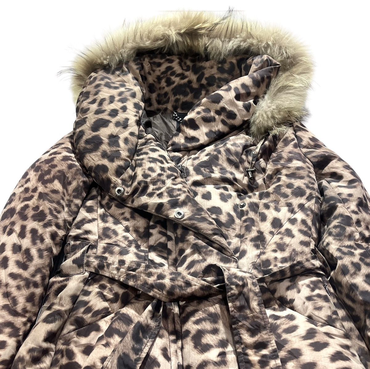 If Six Was Nine 2000s Jessi New York Leopard Fur Bono Jacket Lgb Goa Style Size US M / EU 48-50 / 2 - 5 Thumbnail