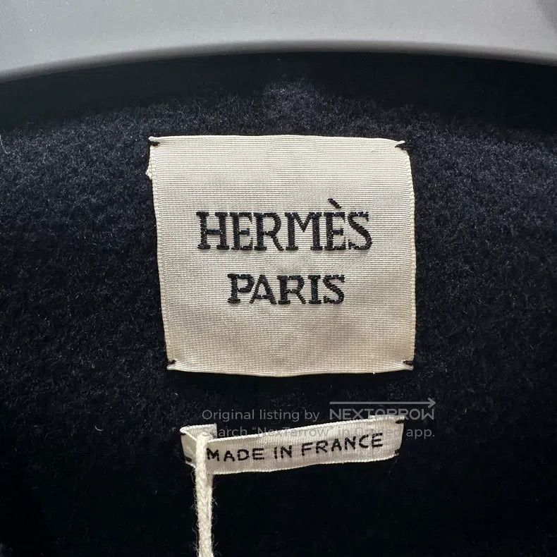 Hermes Hermes Belted Patchwork Cashmere Overcoat Size XXS / US 00 / IT 34 - 3 Thumbnail