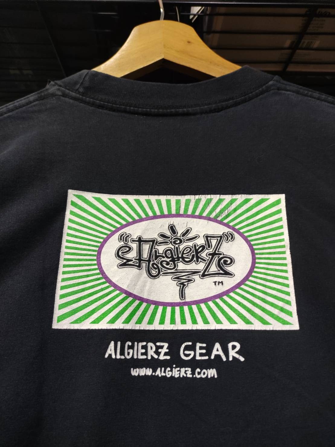 Rap Tees Vtg 90's Algierz Gear " Thinking Throwed! " Graffiti T-Shirt Size US XXL / EU 58 / 5 - 10 Thumbnail