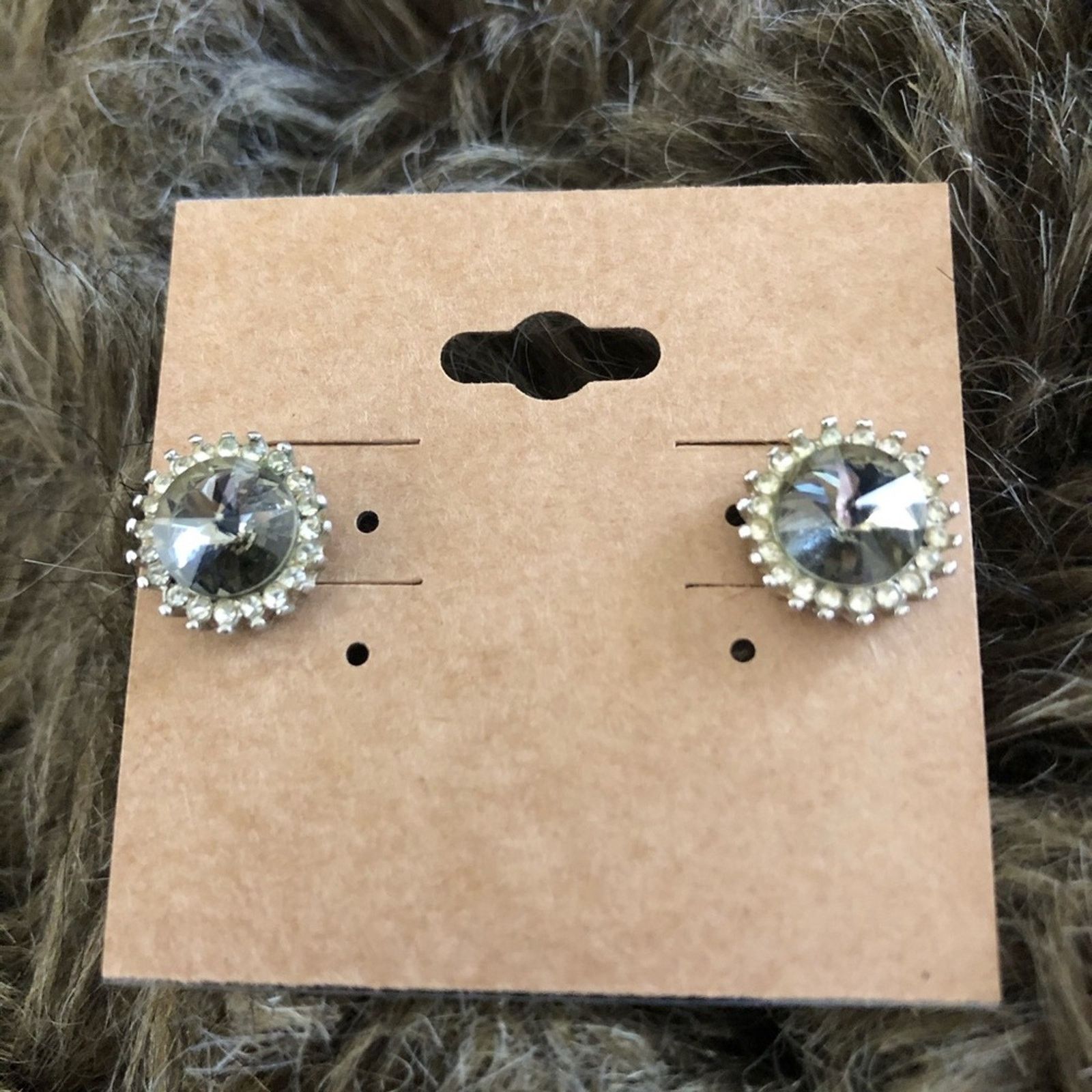 Jewelry Vintage Park Lane rivoli smoky faceted stone set Size ONE SIZE - 4 Thumbnail