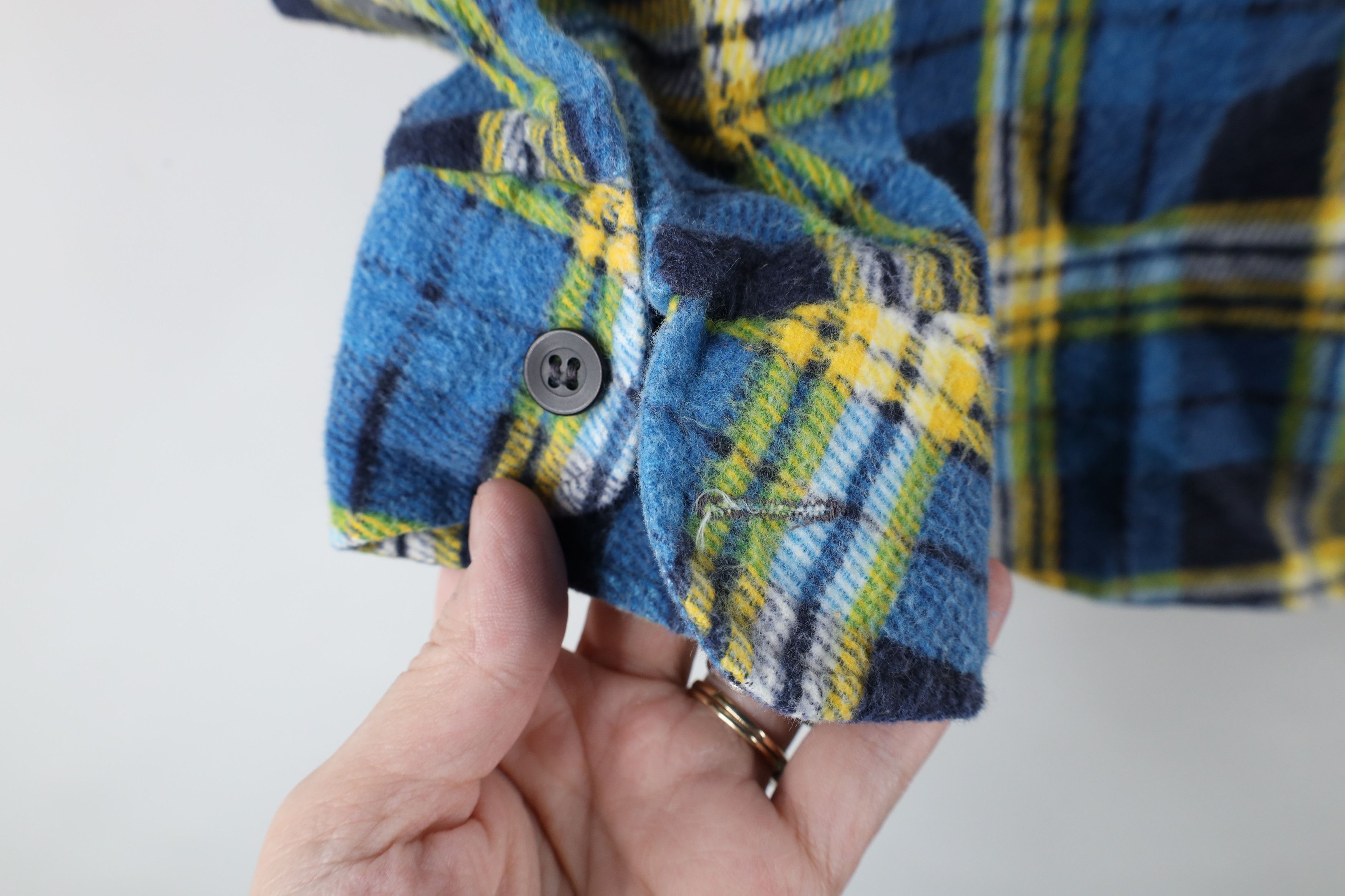 Vintage Vintage 70s Streetwear Flannel Collared Button Shirt Plaid Size XS / US 0-2 / IT 36-38 - 4 Thumbnail