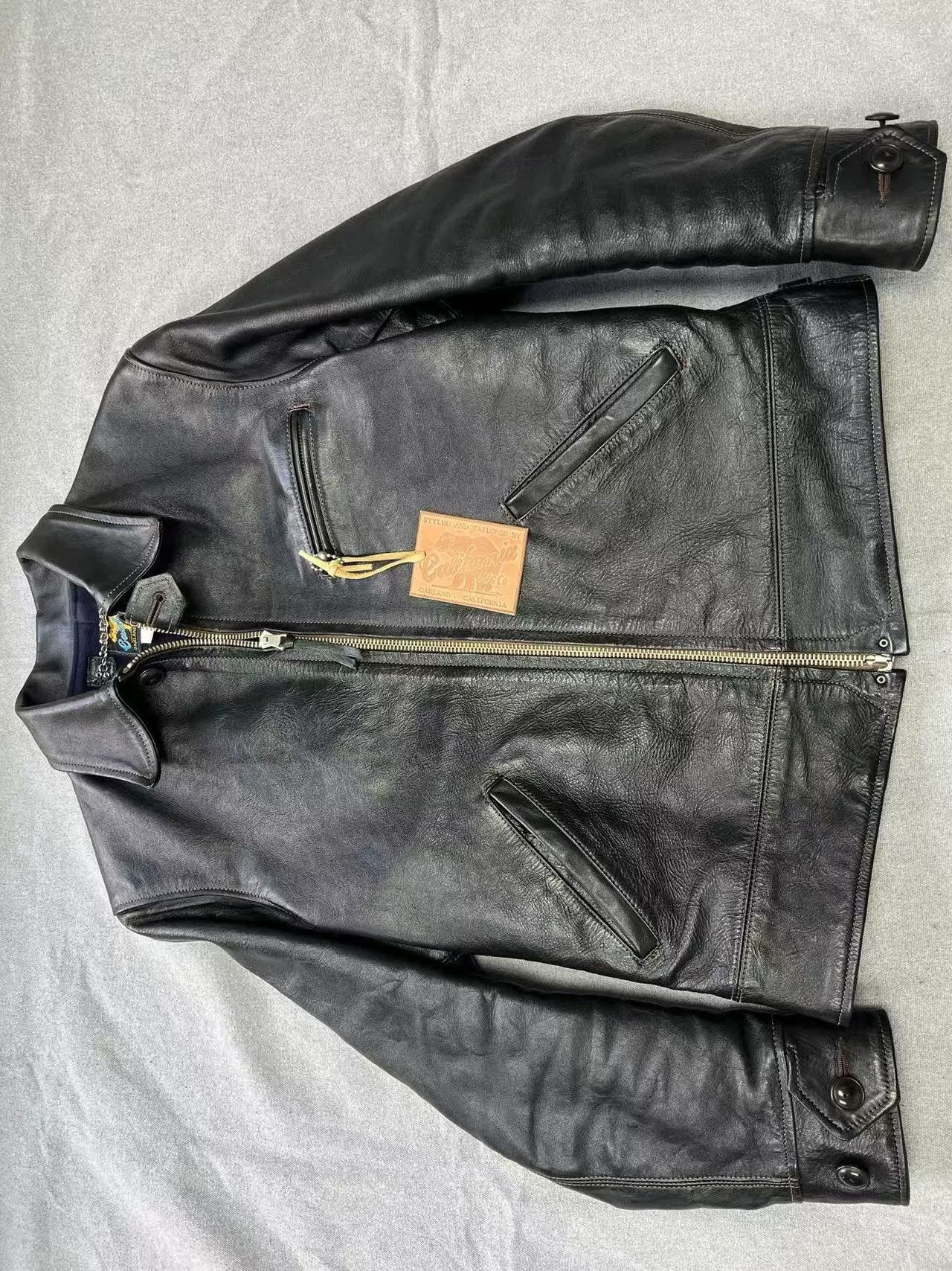 Freewheelers Vintage California Bear Leather Jacket Size US S / EU 44-46 / 1 - 1 Thumbnail