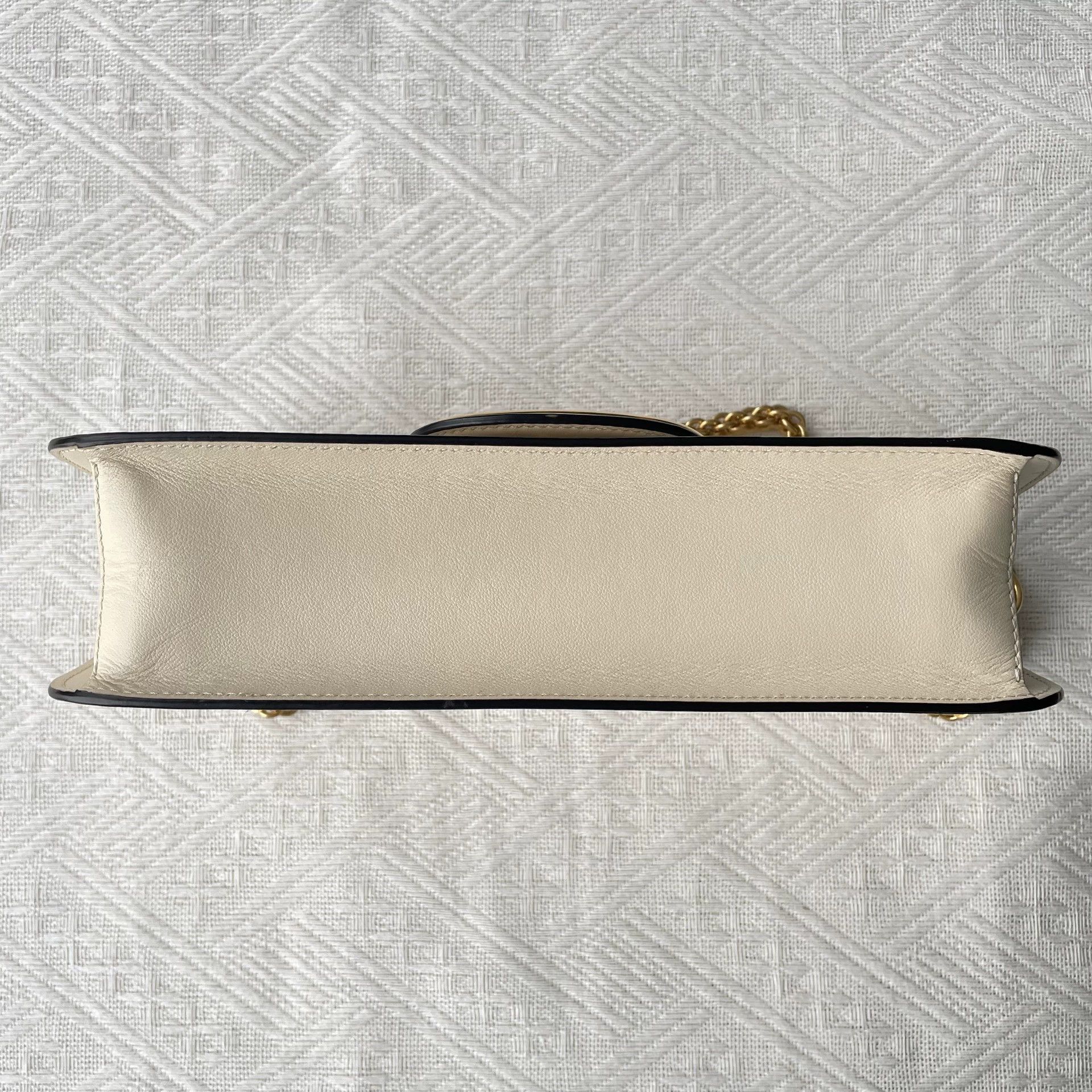 Valentino Valentino Locò Ivory Leather 98 New No Strap Size ONE SIZE - 4 Thumbnail