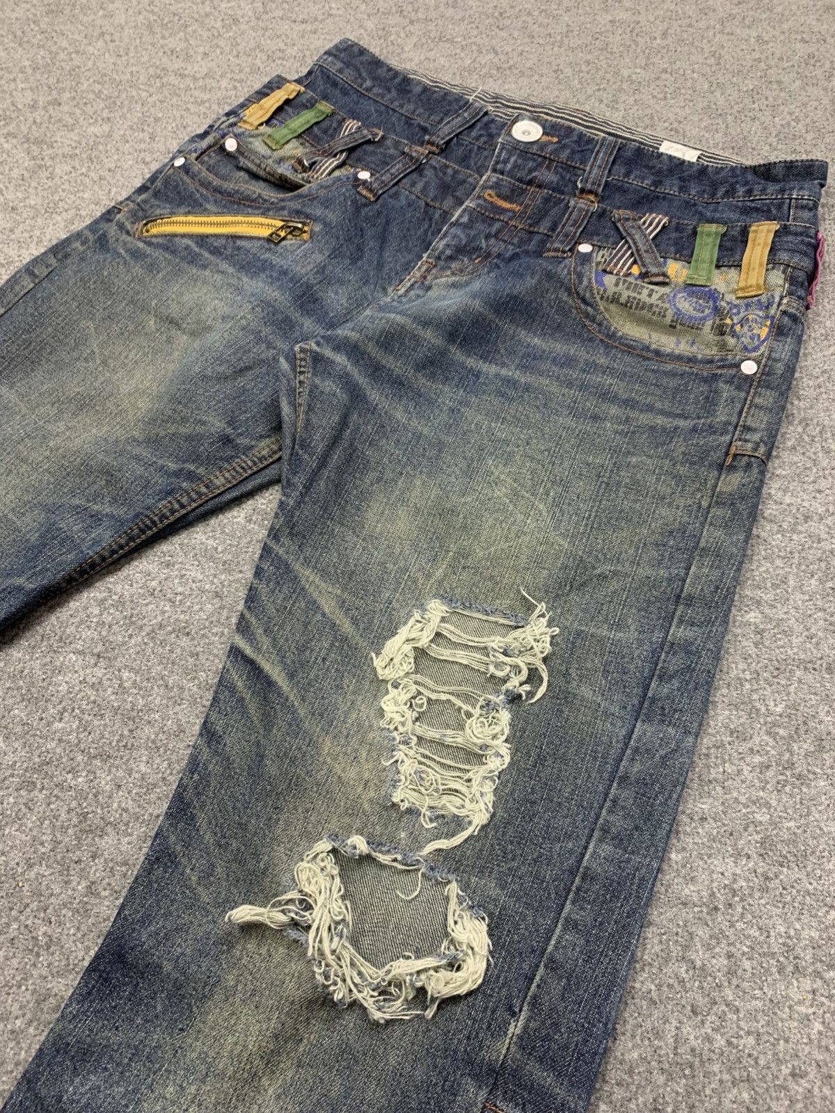 Punk and Yo DOUBLE WAIST DOUBLEFOCUS LIKE PUNK STYLE. Size US 32 / EU 48 - 8 Thumbnail