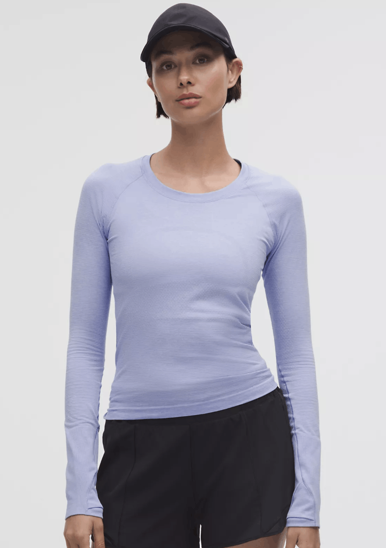 Lululemon Swiftly Tech Long-Sleeve Shirt 2.0 Waist Length Size XS / US 0-2 / IT 36-38 - 3 Thumbnail