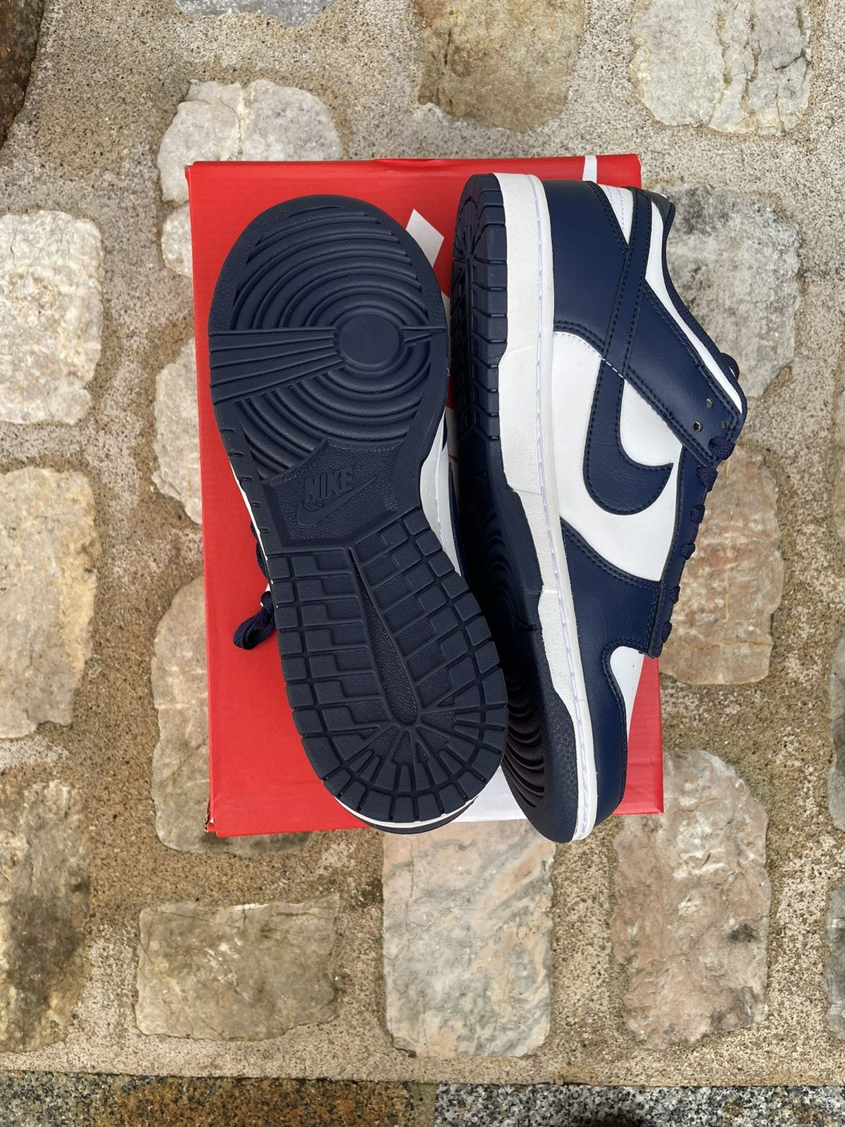 Nike Dunk low retro blue navy Size US 11 / EU 44 - 6 Thumbnail