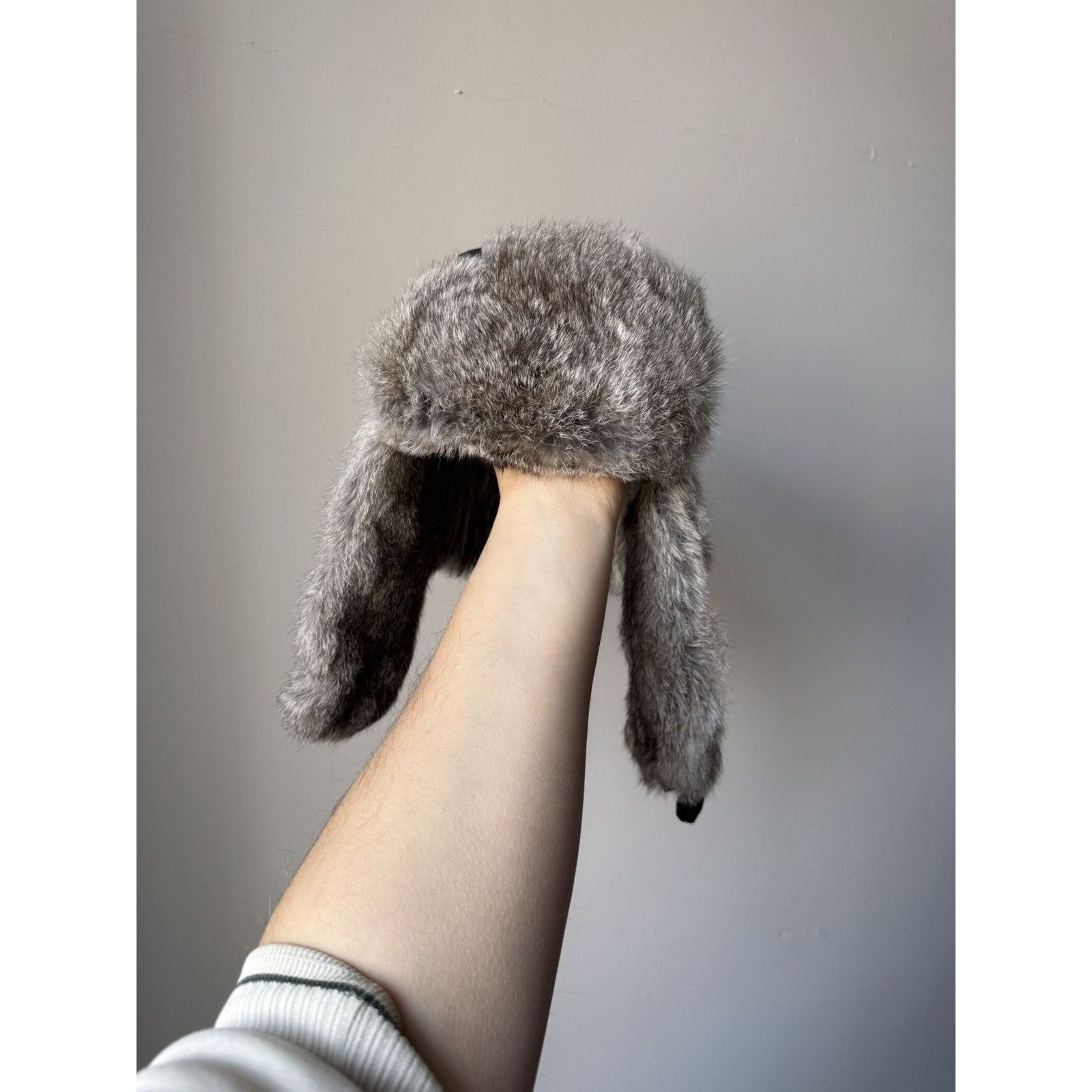 Japanese Brand × Vintage Y2K Faux Fur Ushanka Vintage Fuzzy Warm Trapper Hat Size ONE SIZE - 5 Thumbnail