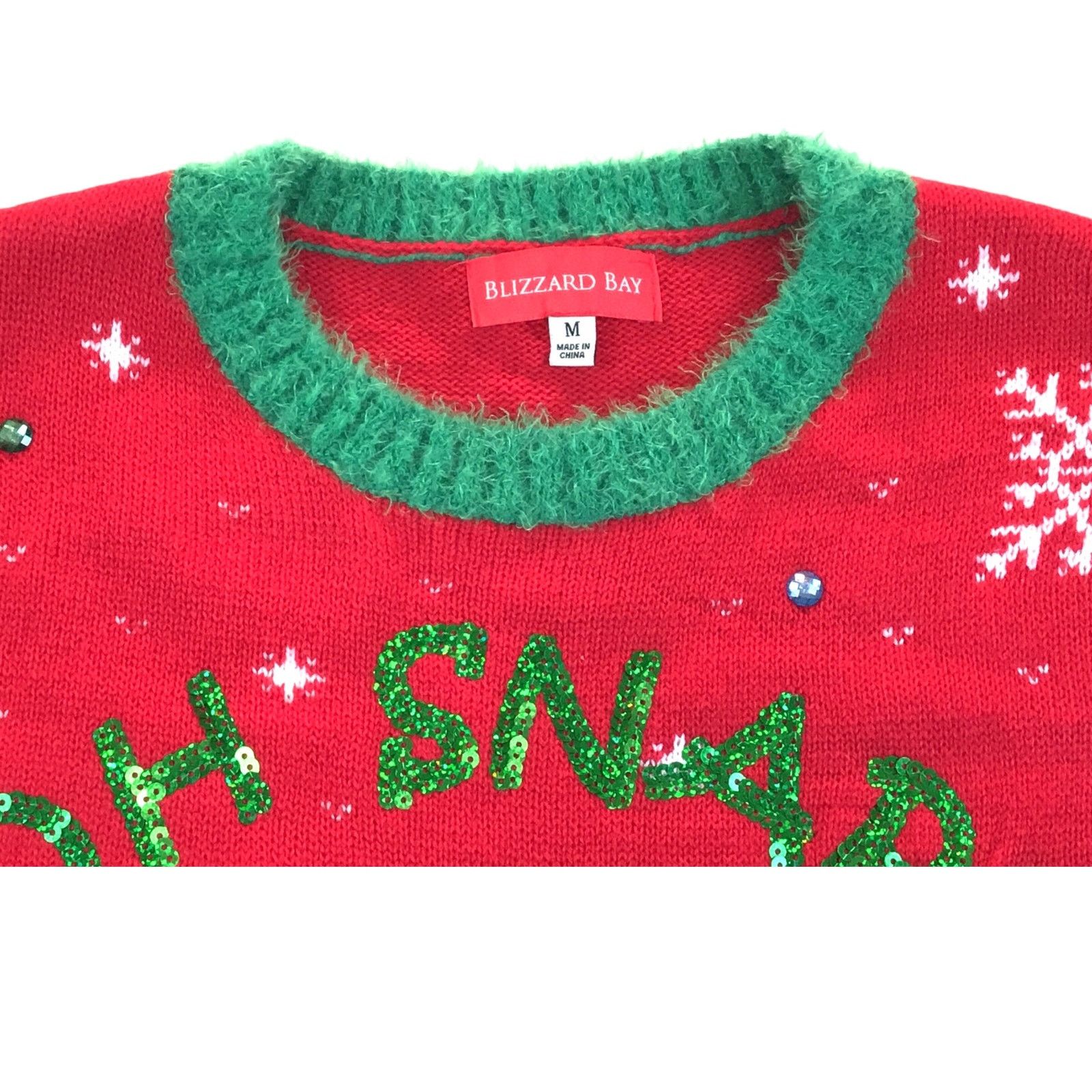 Other Gingerbread Sweater M Blizzard Bay Embellished Sequins Bells Size M / US 6-8 / IT 42-44 - 3 Thumbnail
